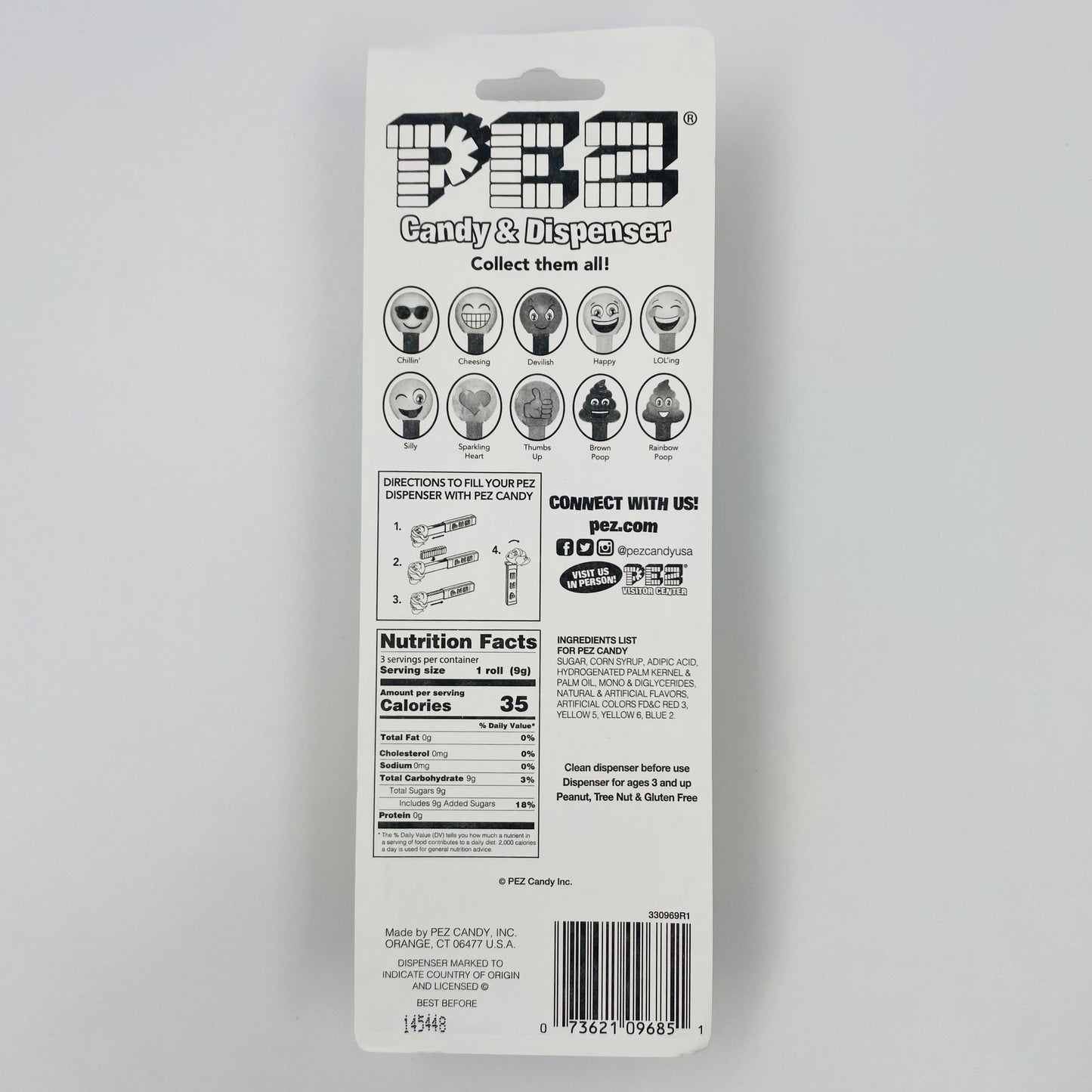 PEZemojis Poop PEZ dispenser (2018) carded 7.5 China