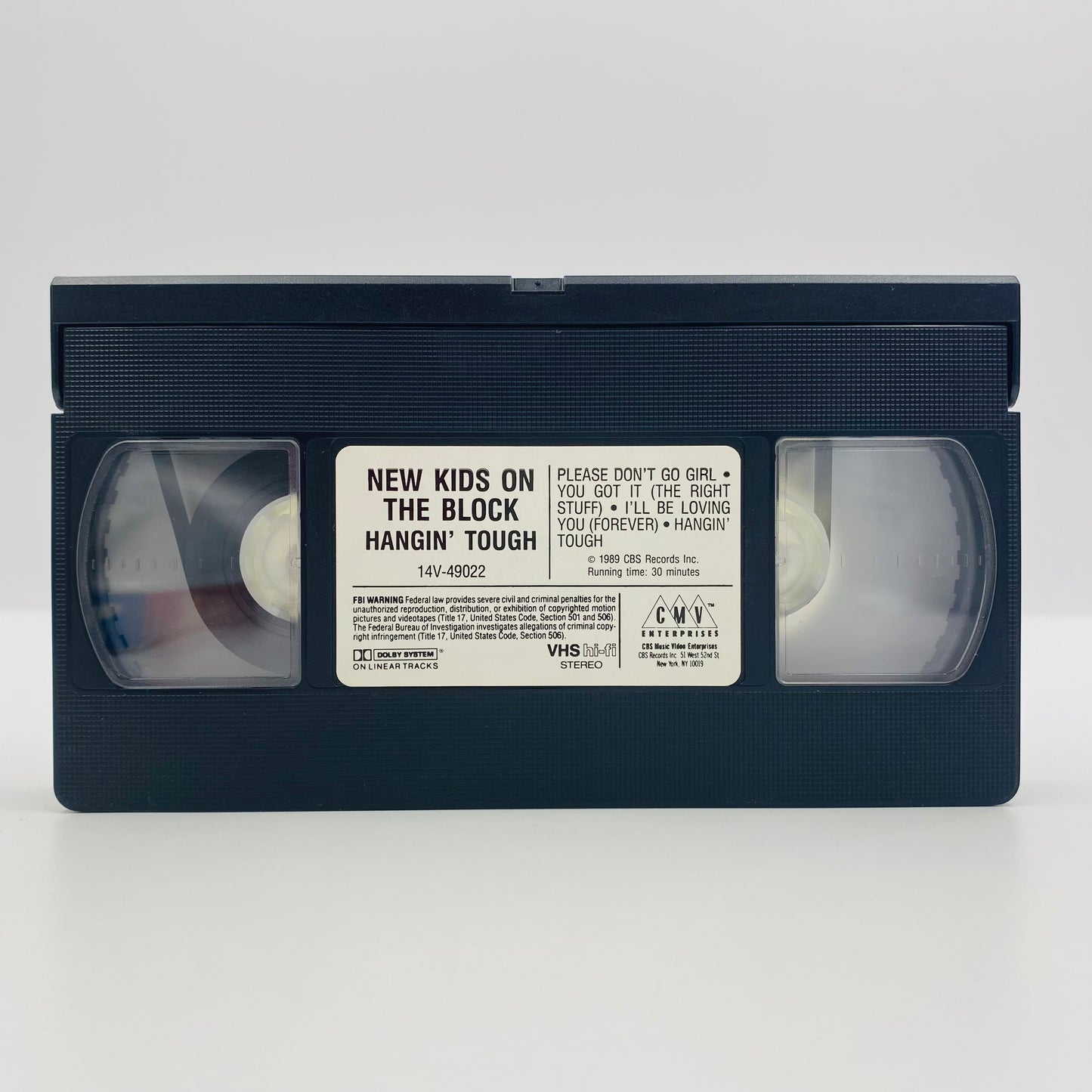 New kids on the Block Hangin' Tough VHS tape (1989) CMV Enterprises