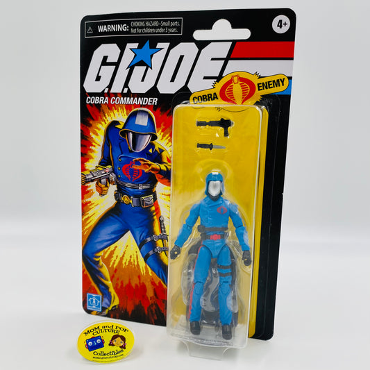 G.I. Joe Retro Cobra Commander carded 4” action figure (2020) Hasbro