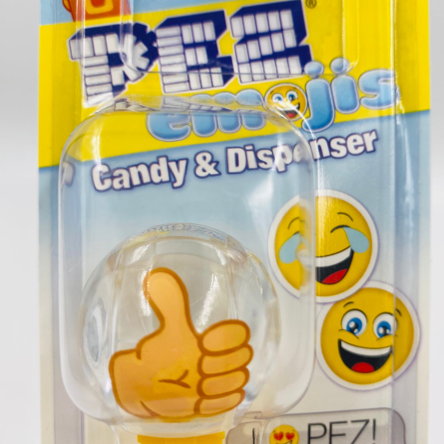 PEZemojis Thumbs Up PEZ dispenser (2018) carded 7.5 Hungary