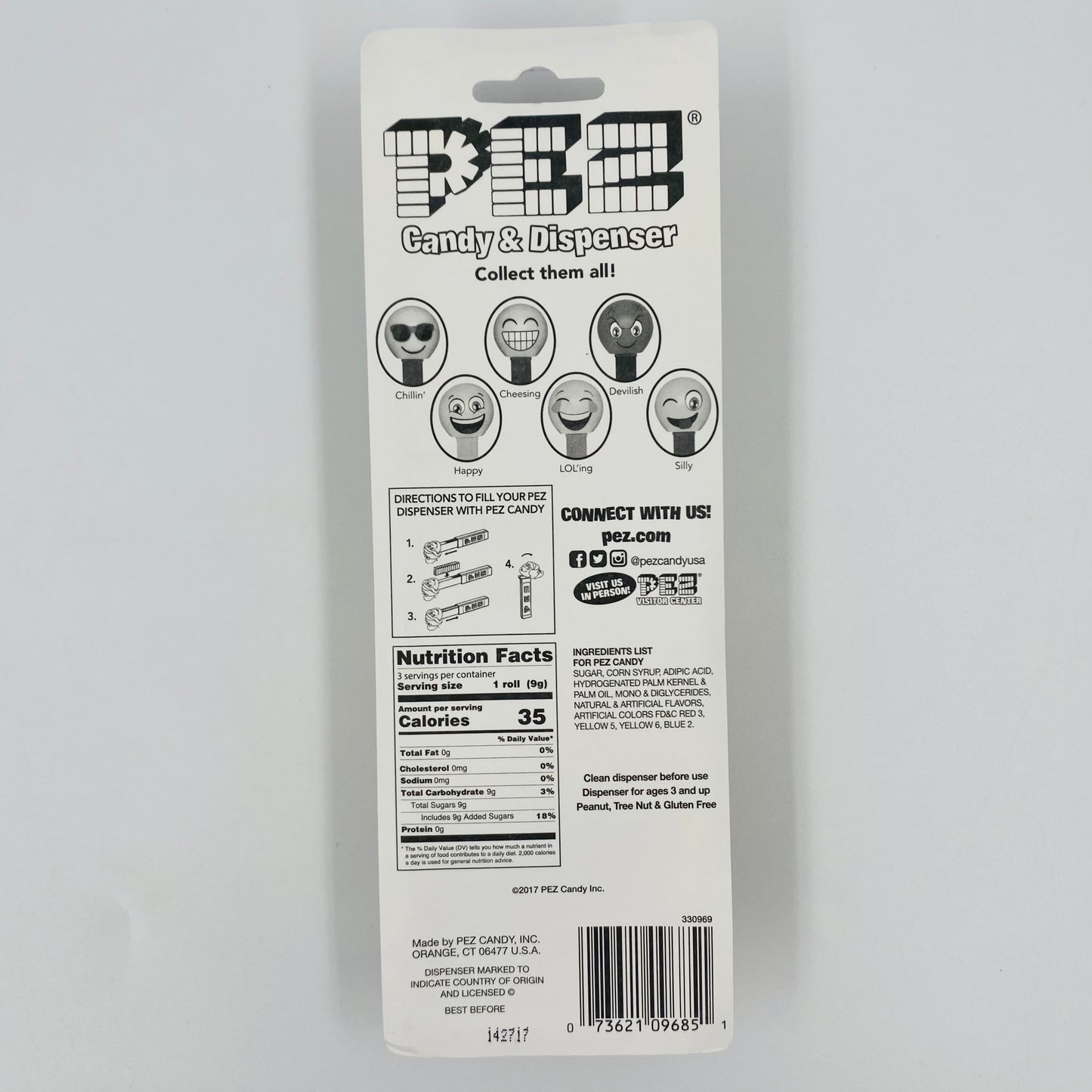 PEZemojis Thumbs Up PEZ dispenser (2018) carded 7.5 Hungary