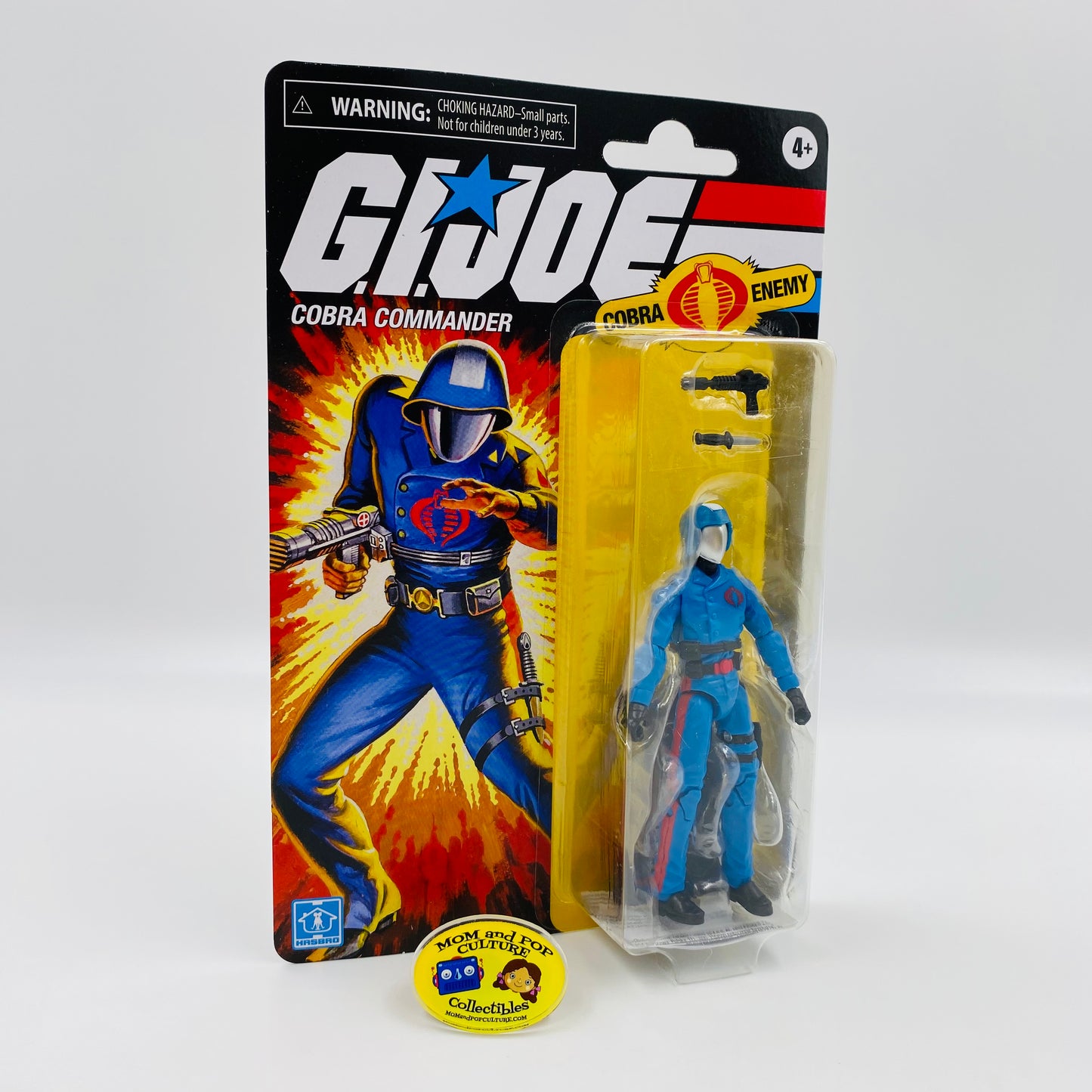 G.I. Joe Retro Cobra Commander carded 4” action figure (2020) Hasbro