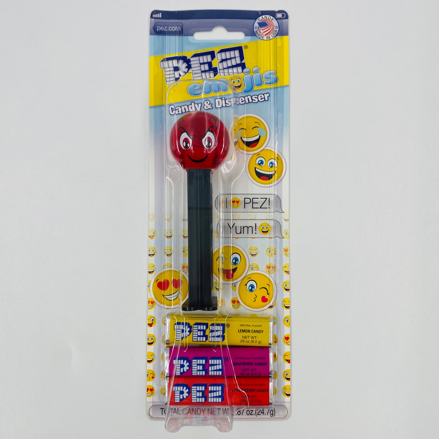 PEZemojis Crystal Devilish PEZ dispenser (2017) carded 7.5 Hungary