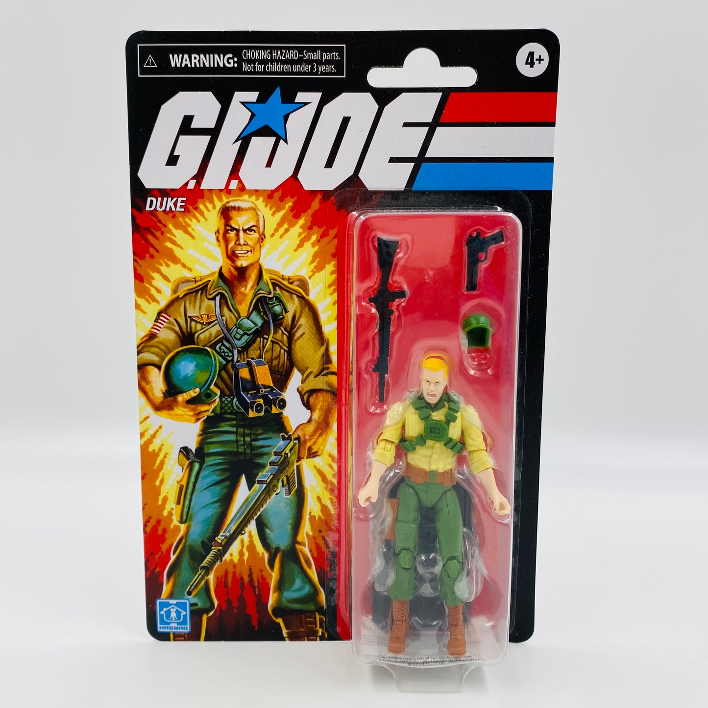 G.I. Joe Retro Duke carded 4” action figure (2020) Hasbro