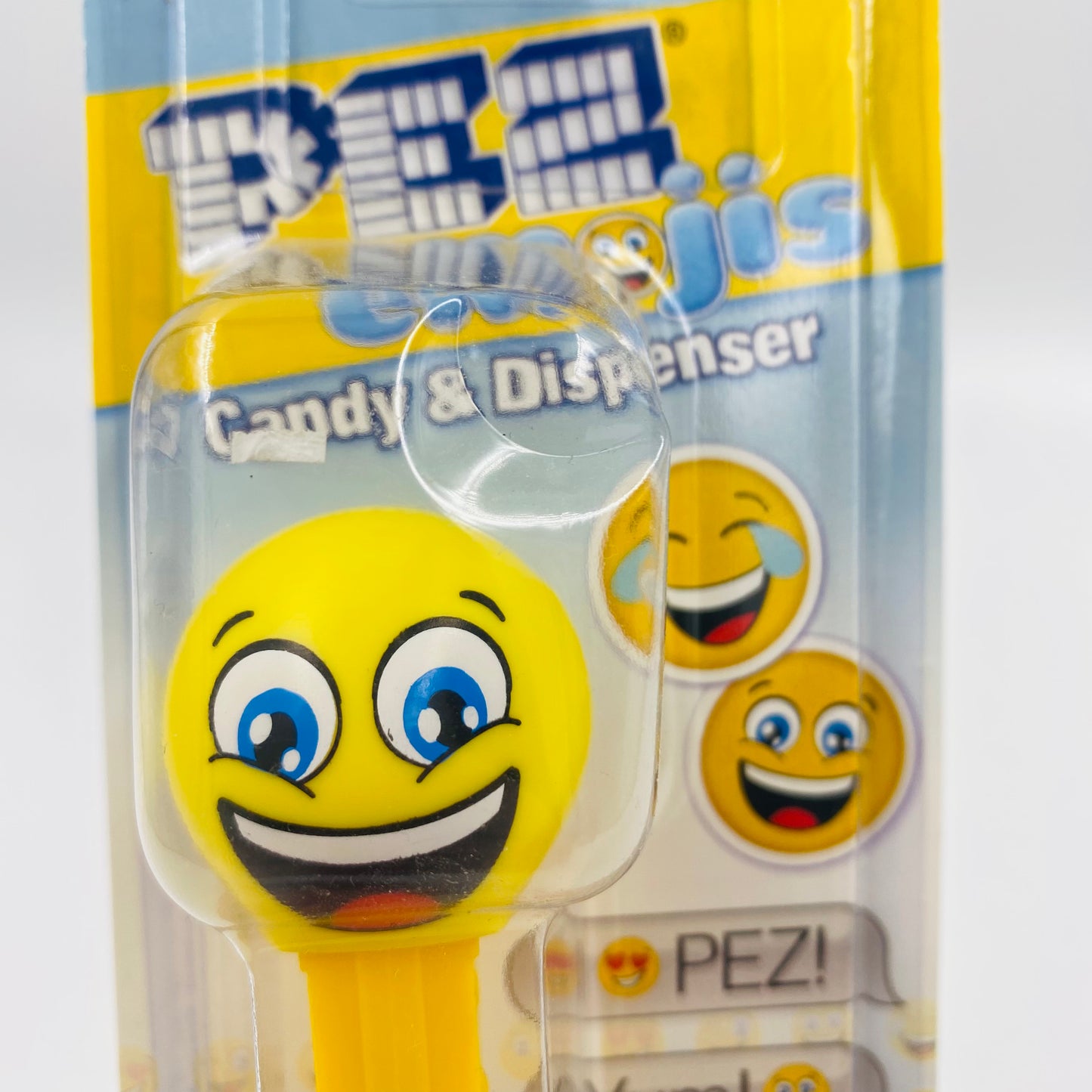 PEZemojis Happy PEZ dispenser (2015) carded 7.5 Hungary