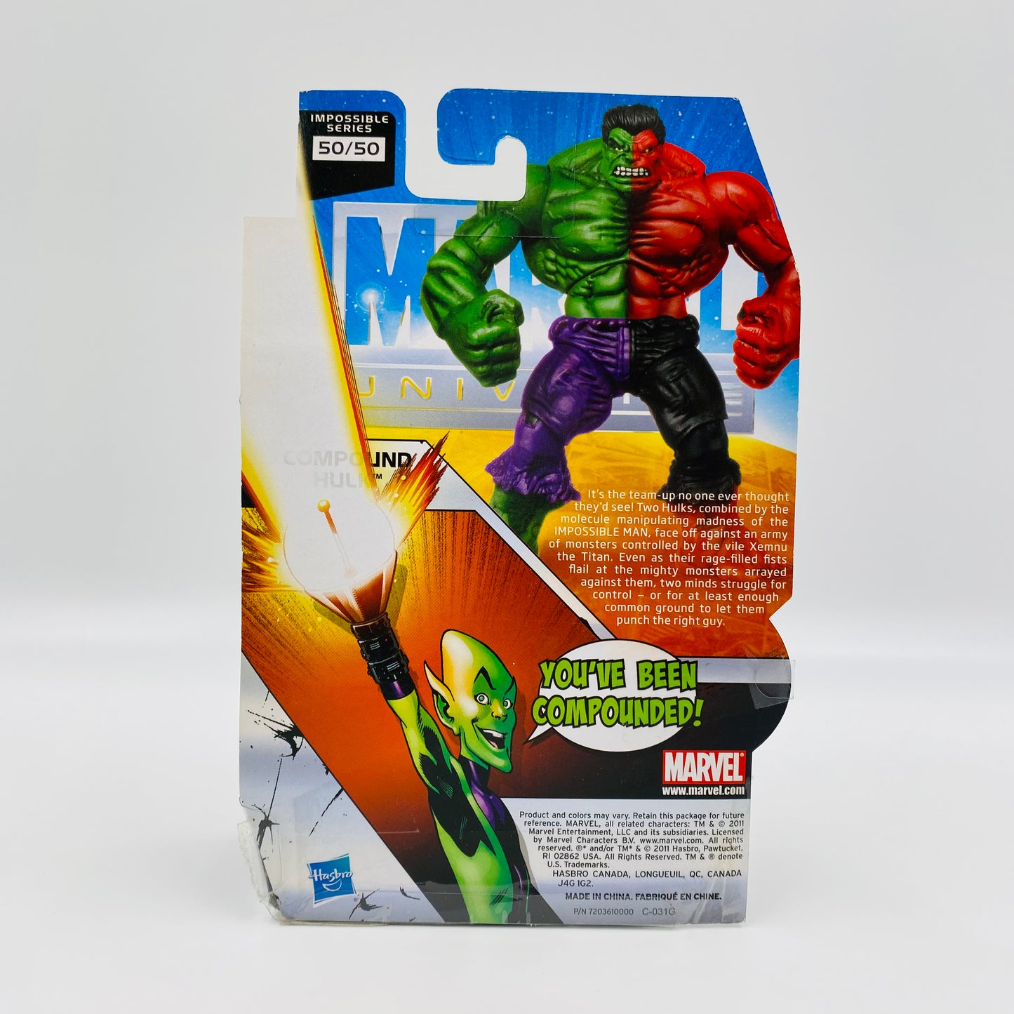 Marvel Universe NYCC exclusive Compound Hulk carded action figure (2011) Hasbro