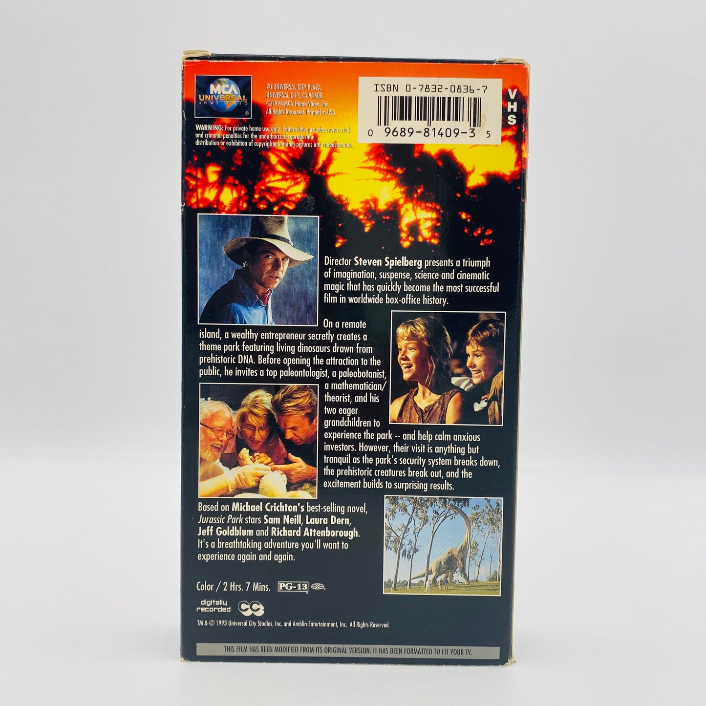 Jurassic Park VHS tape (1994) MCA Universal Home Video