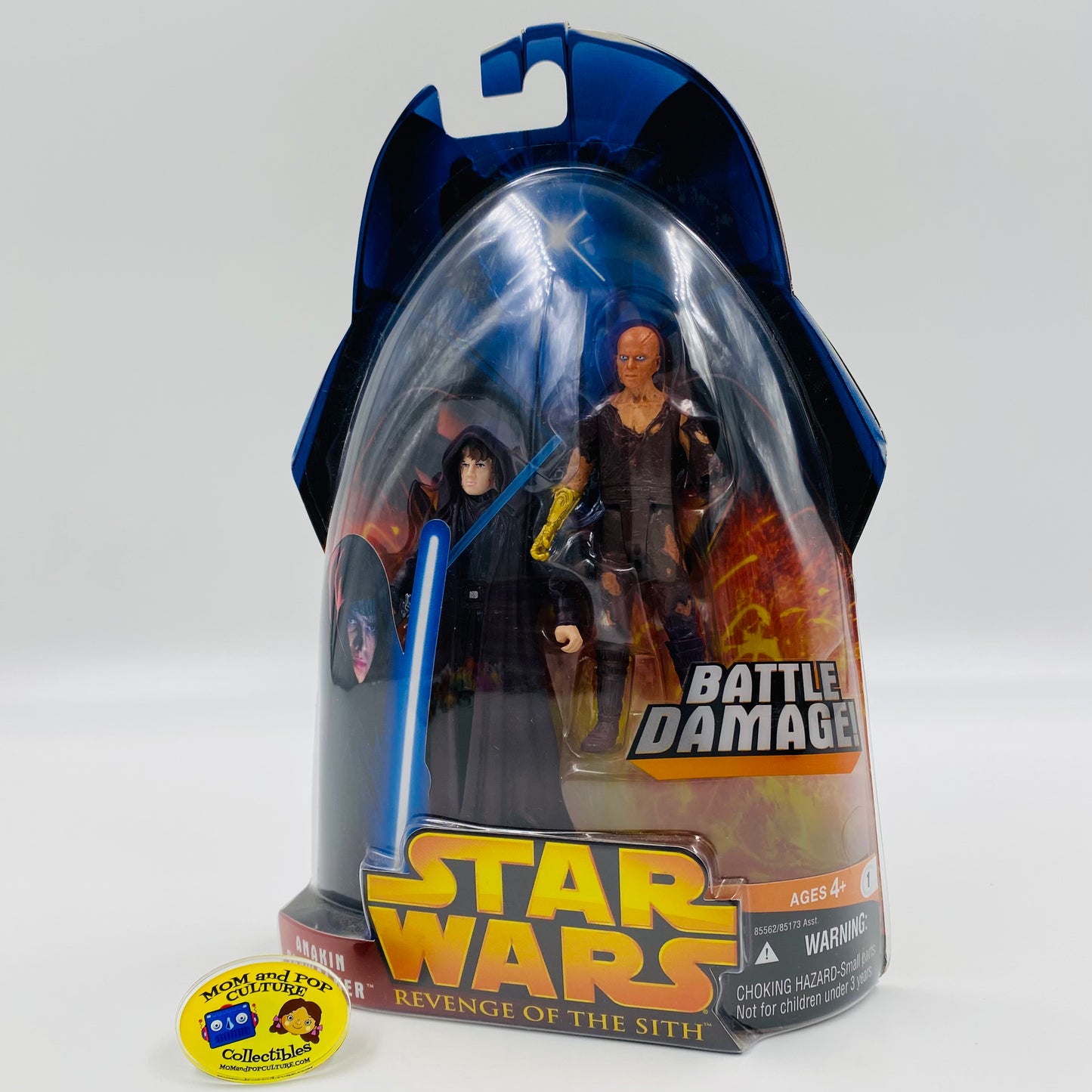 Star Wars Revenge of the Sith Anakin Skywalker carded 3.75” action figure (2005) Hasbro