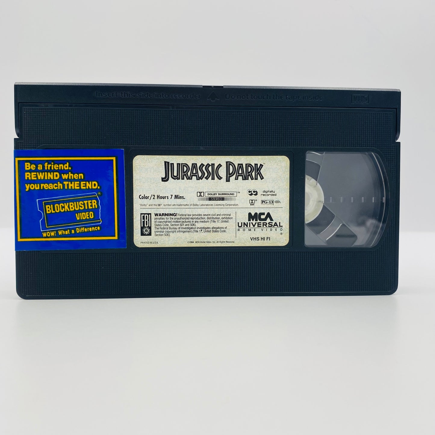 Jurassic Park VHS tape (1994) MCA Universal Home Video