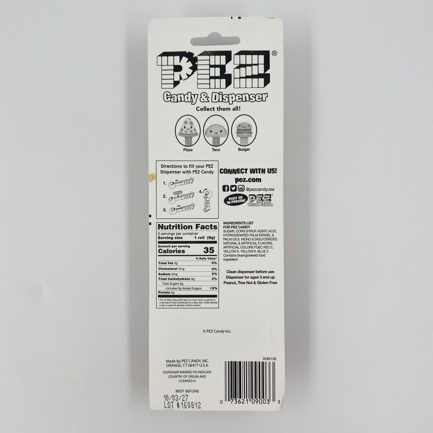 PEZ Treats Pizza Pez dispenser (2021) carded 7.5 China