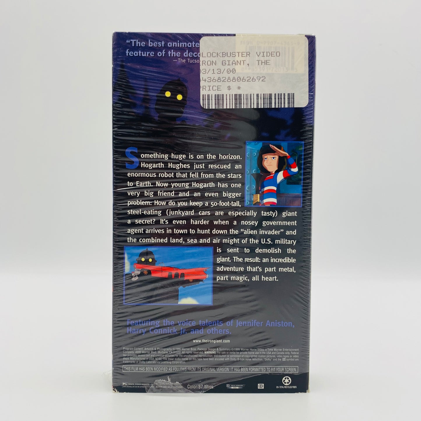 The Iron Giant VHS tape (1999) Warner Home Video