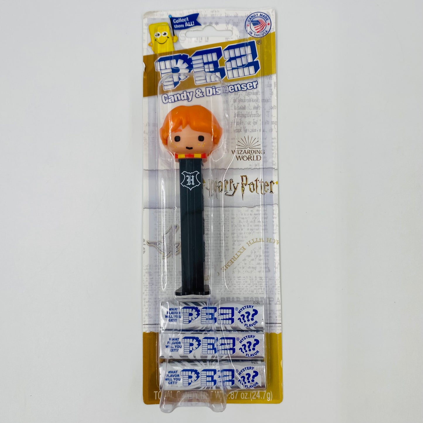 Harry Potter Ron Weasley PEZ dispenser (2020) carded 7.5 China