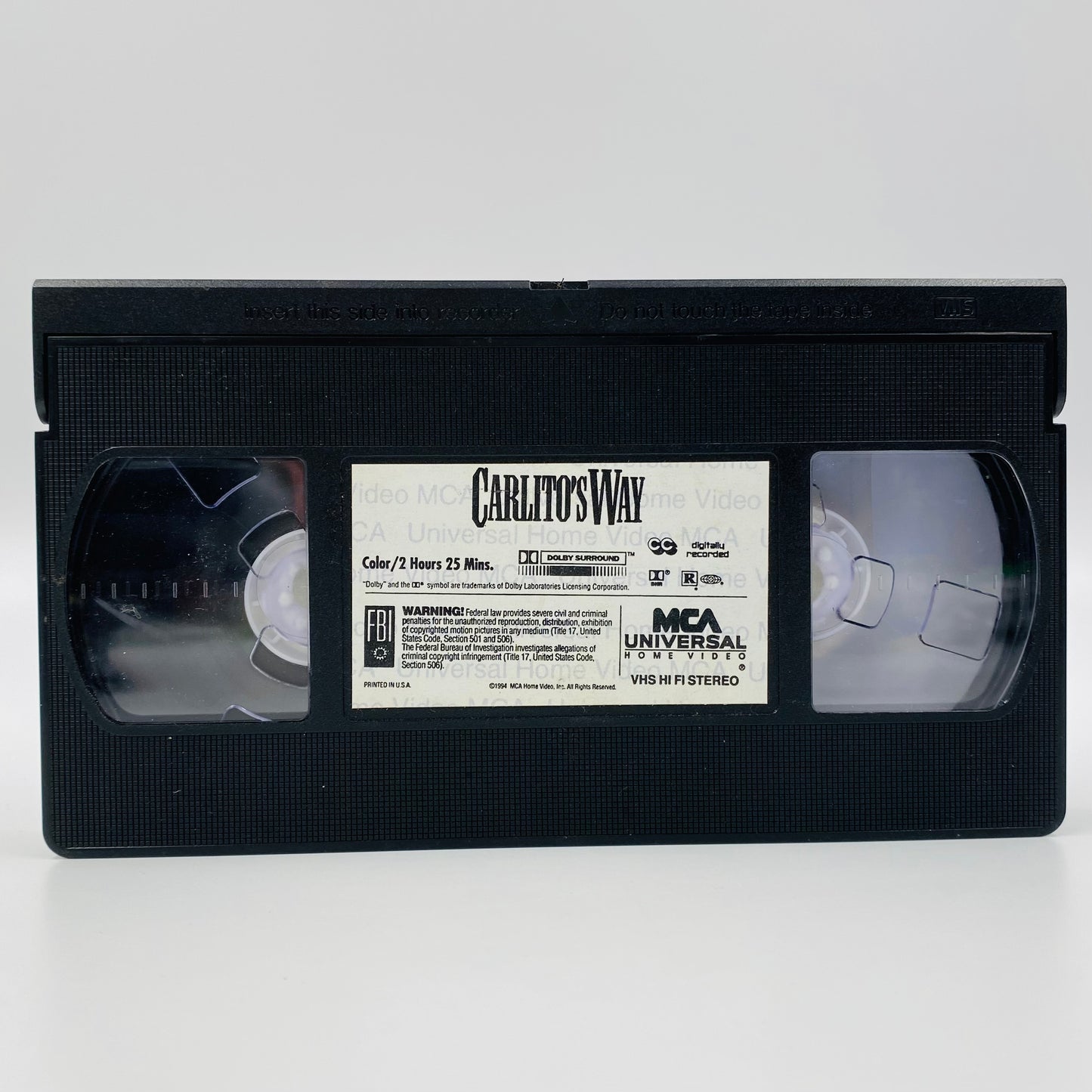 Carlito’s Way VHS tape (1994) MCA Universal Home Video