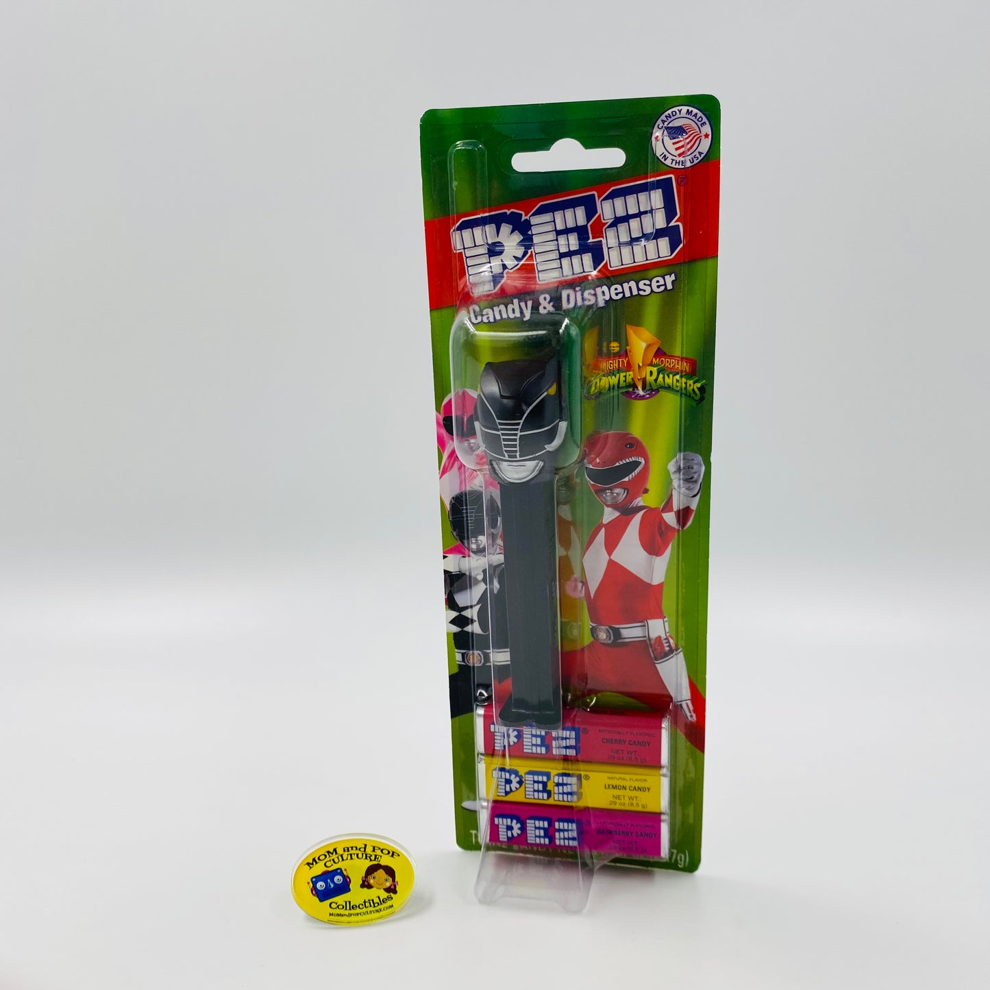 Mighty Morphin Power Rangers Black Ranger PEZ dispenser (2016) carded 7.5 China