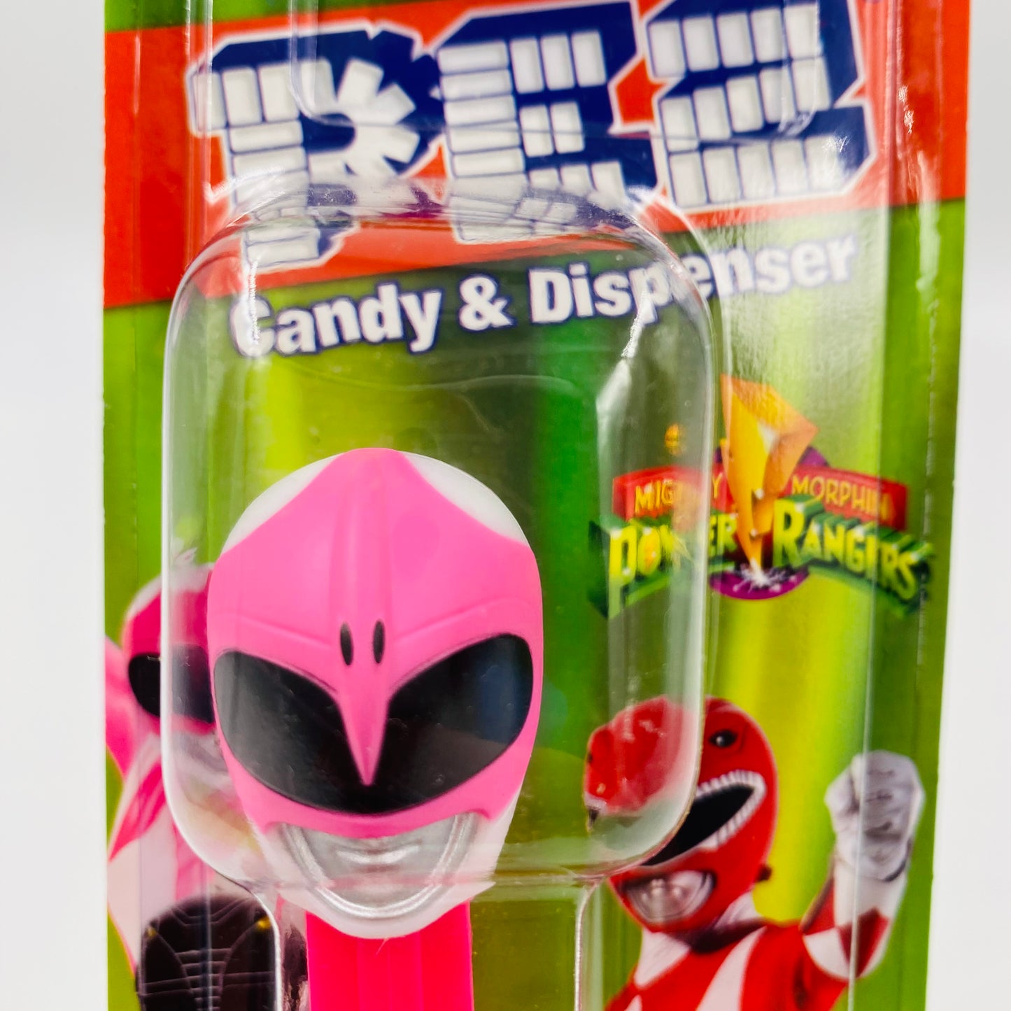 Mighty Morphin Power Rangers Pink Ranger PEZ dispenser (2016) carded 7.5 China