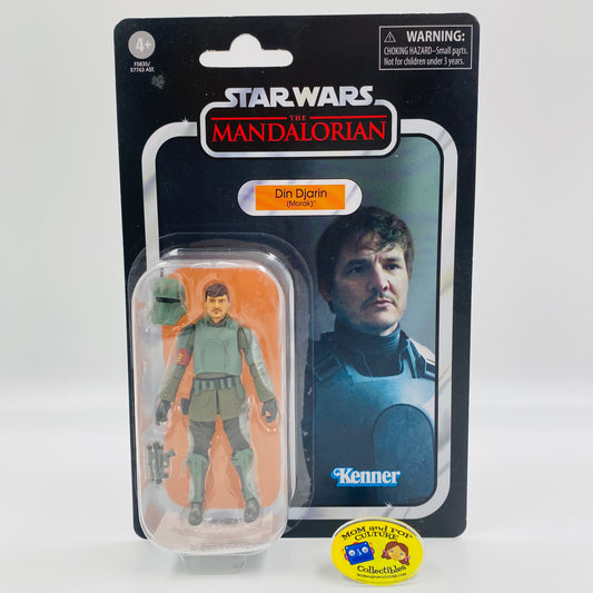 Star Wars The Vintage Collection Din Djarin (Morak) carded 3.75” action figure (2022) Kenner (Hasbro)
