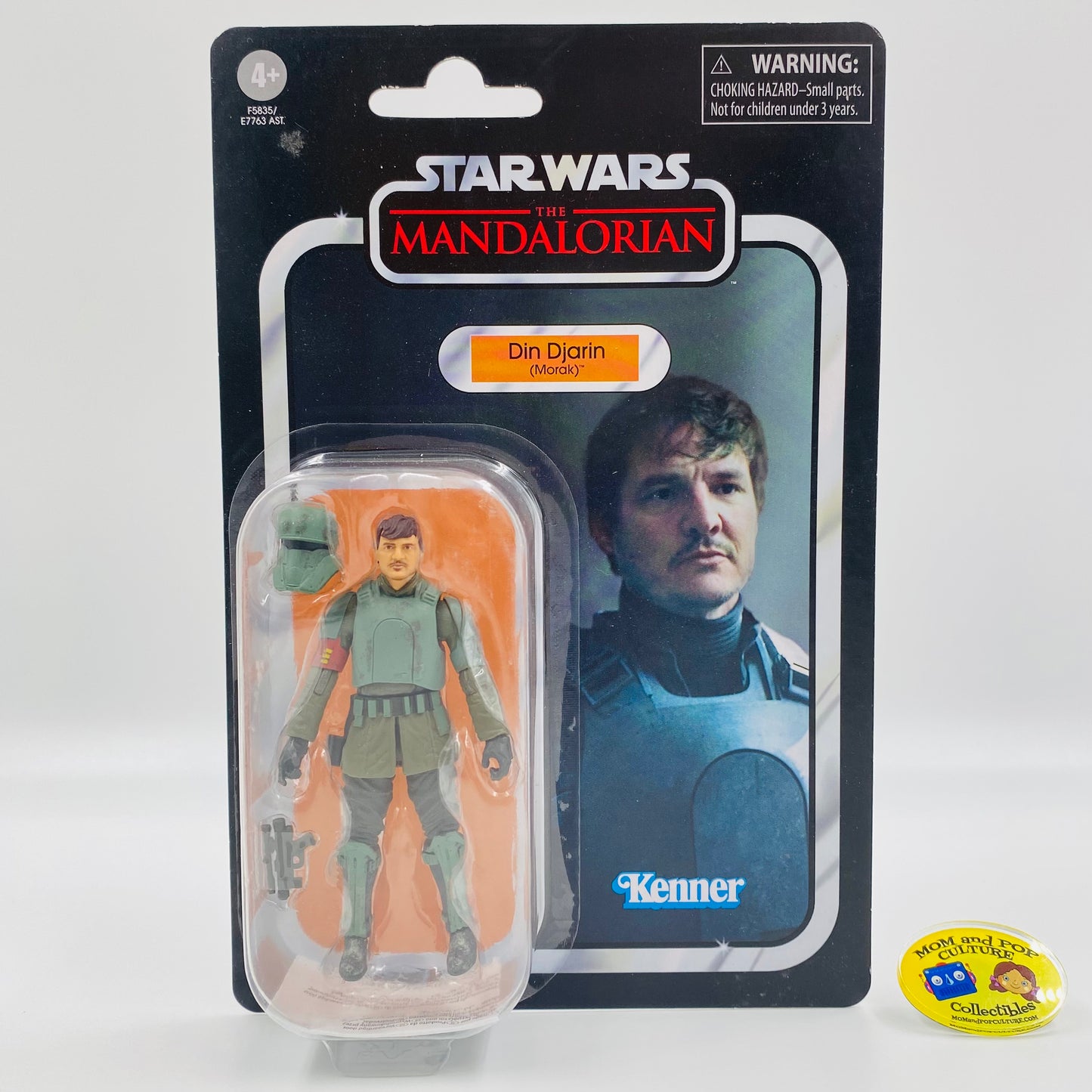 Star Wars The Vintage Collection Din Djarin (Morak) carded 3.75” action figure (2022) Kenner (Hasbro)