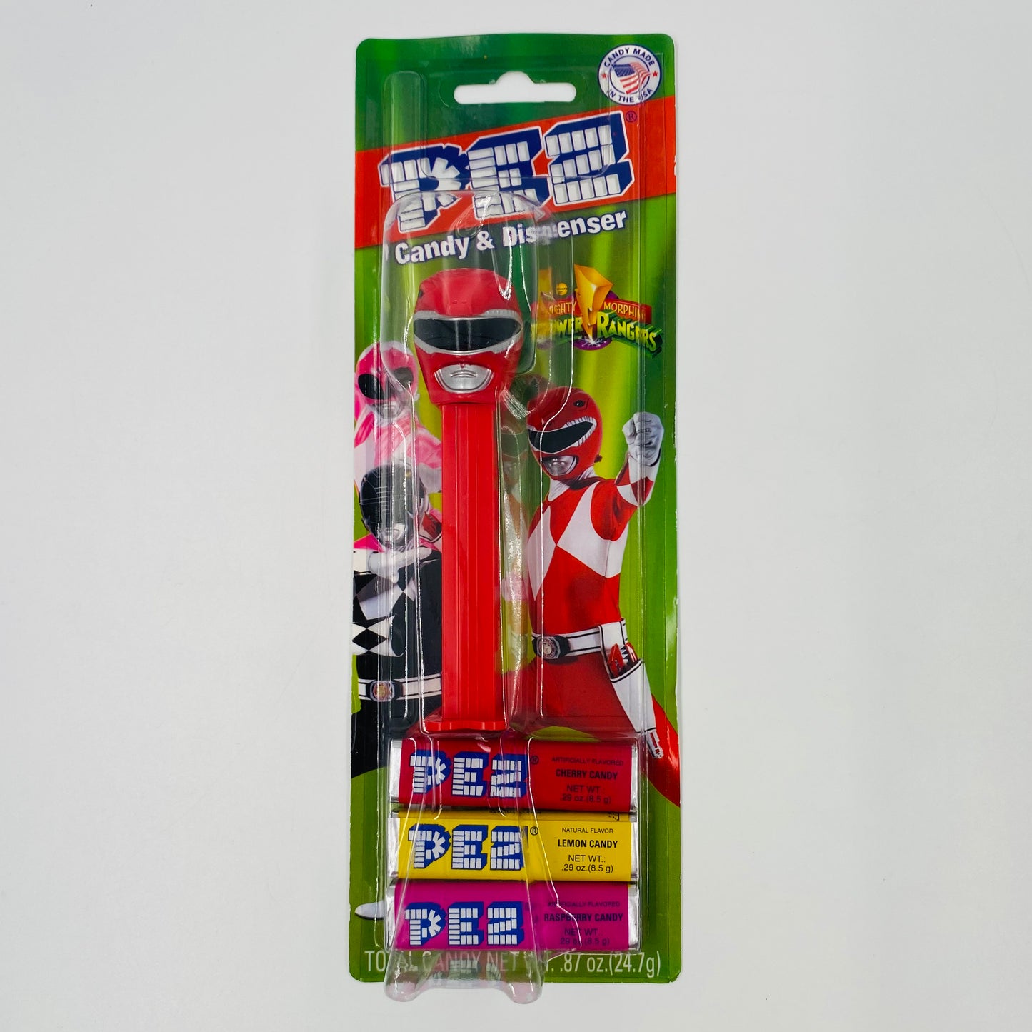 Mighty Morphin Power Rangers Red Ranger PEZ dispenser (2016) carded 7.5 China