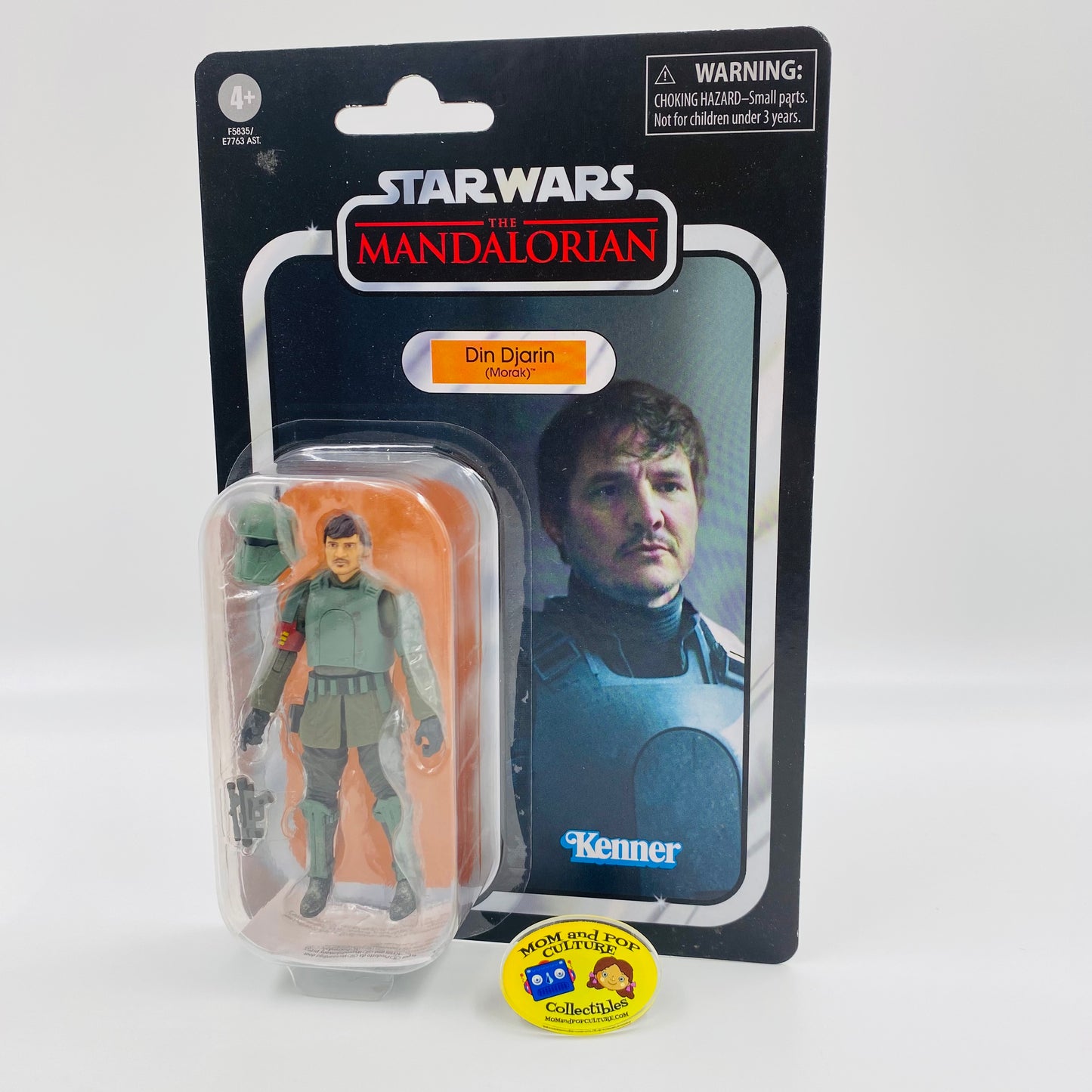 Star Wars The Vintage Collection Din Djarin (Morak) carded 3.75” action figure (2022) Kenner (Hasbro)