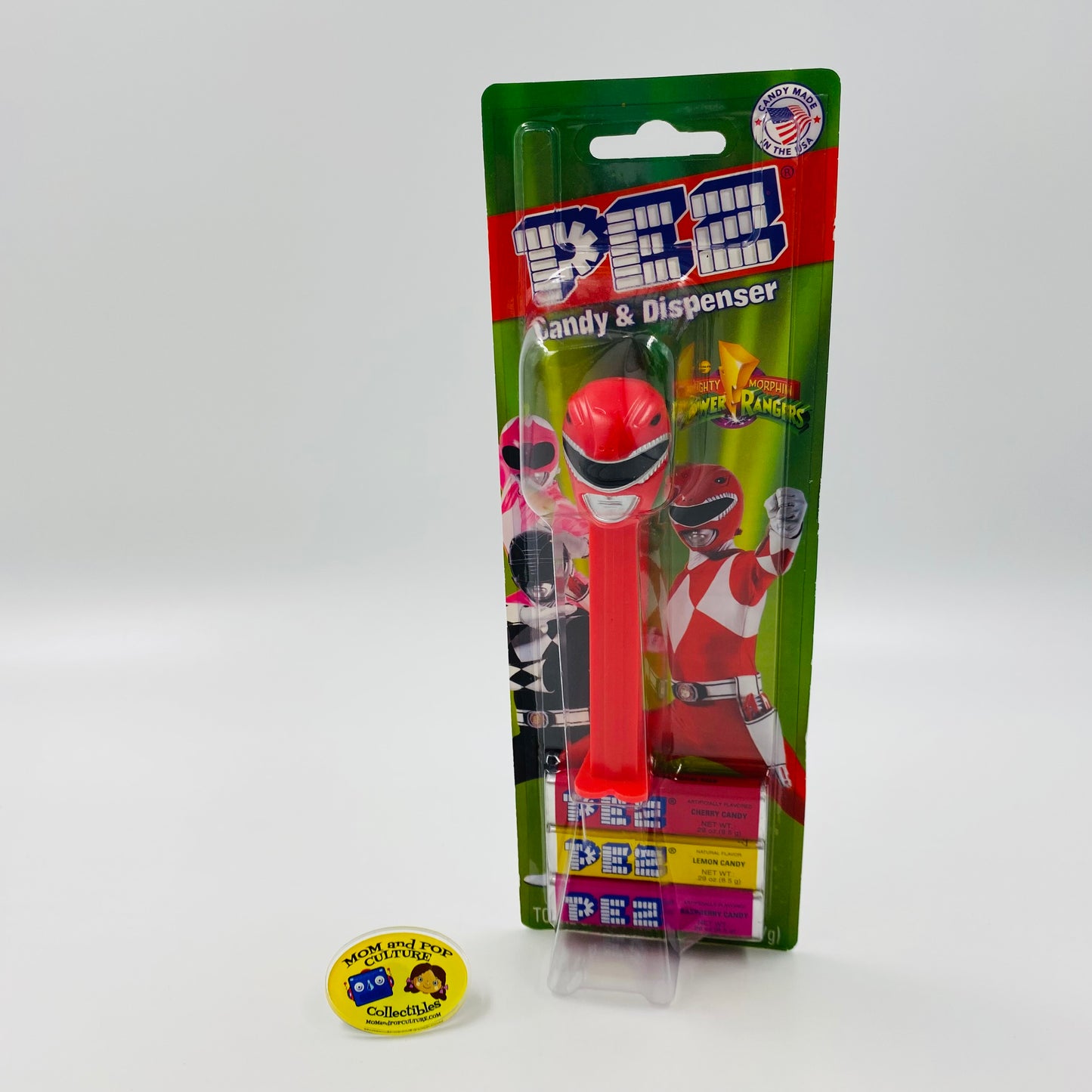 Mighty Morphin Power Rangers Red Ranger PEZ dispenser (2016) carded 7.5 China