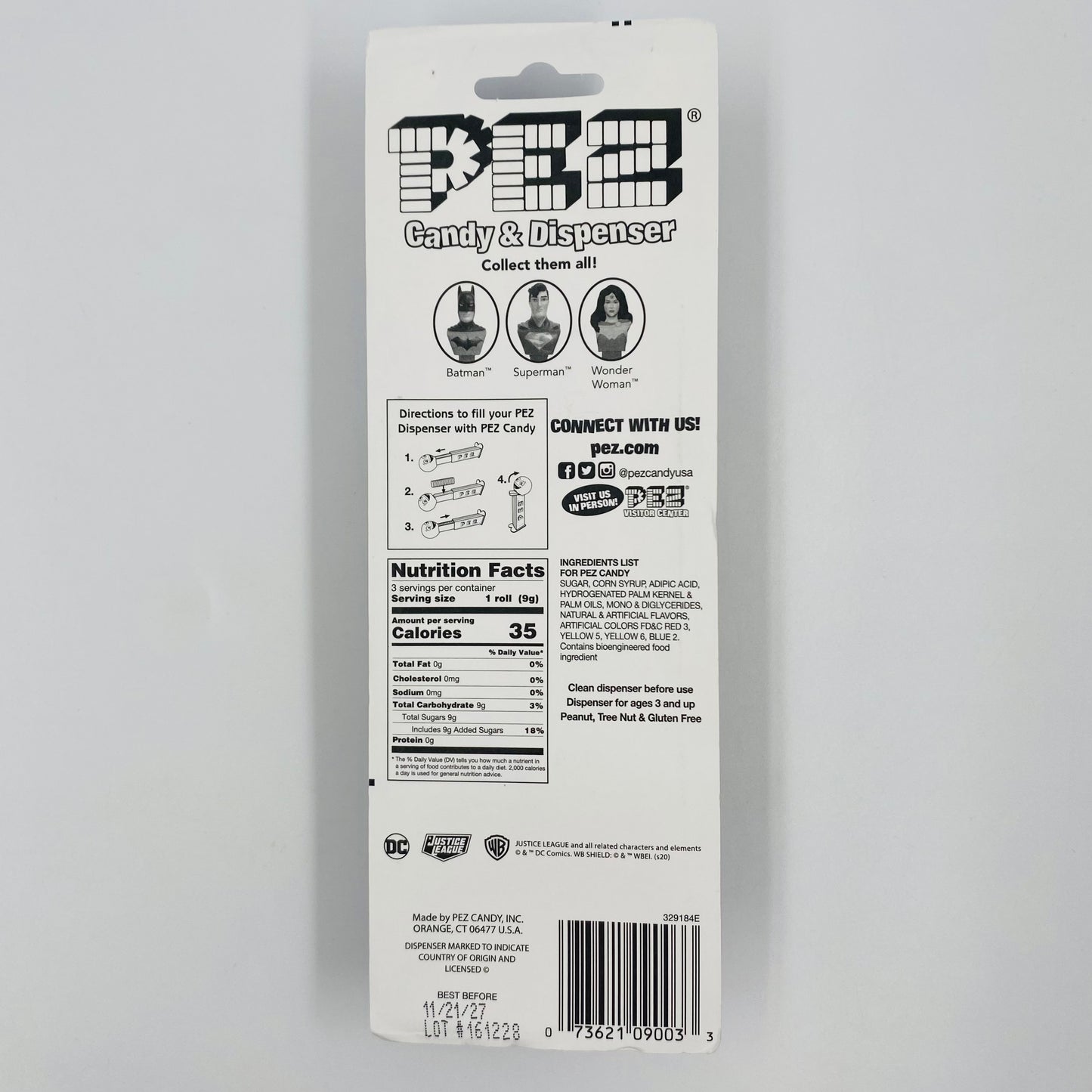 DC Justice League Wonder Woman Pez dispenser (2020) carded 7.5 China