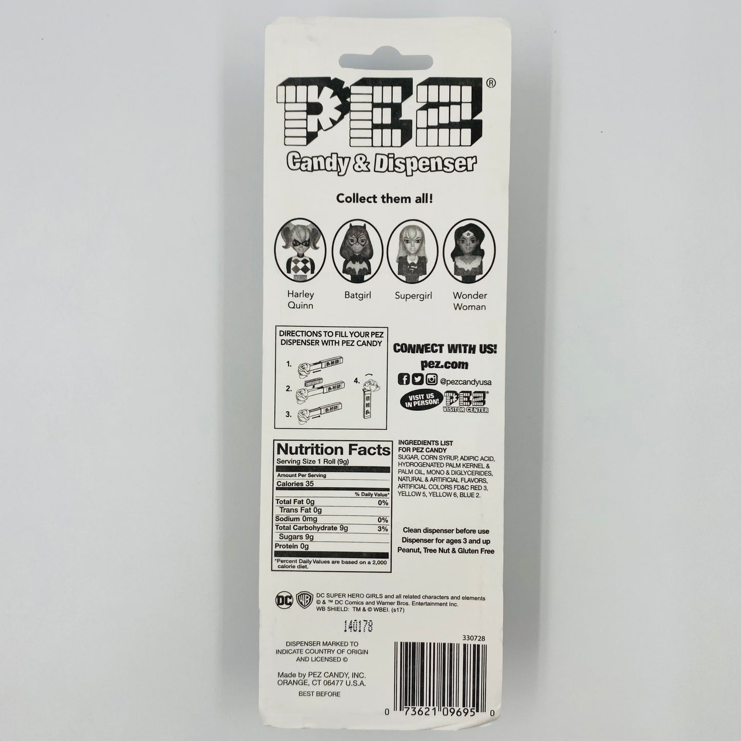 DC Super Hero Girls Harley Quinn PEZ dispenser (2017) carded 7.5 China