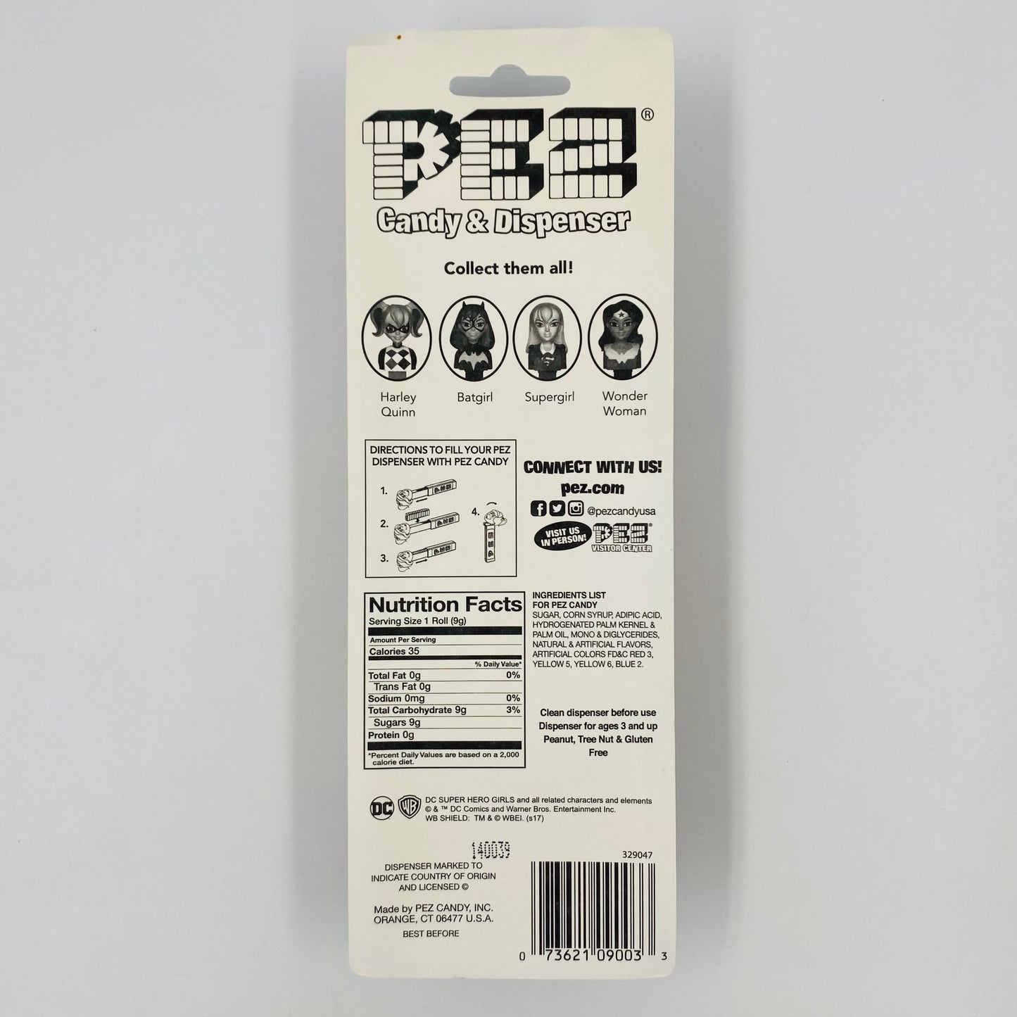 DC Super Hero Girls Supergirl PEZ dispenser (2017) carded 7.5 China