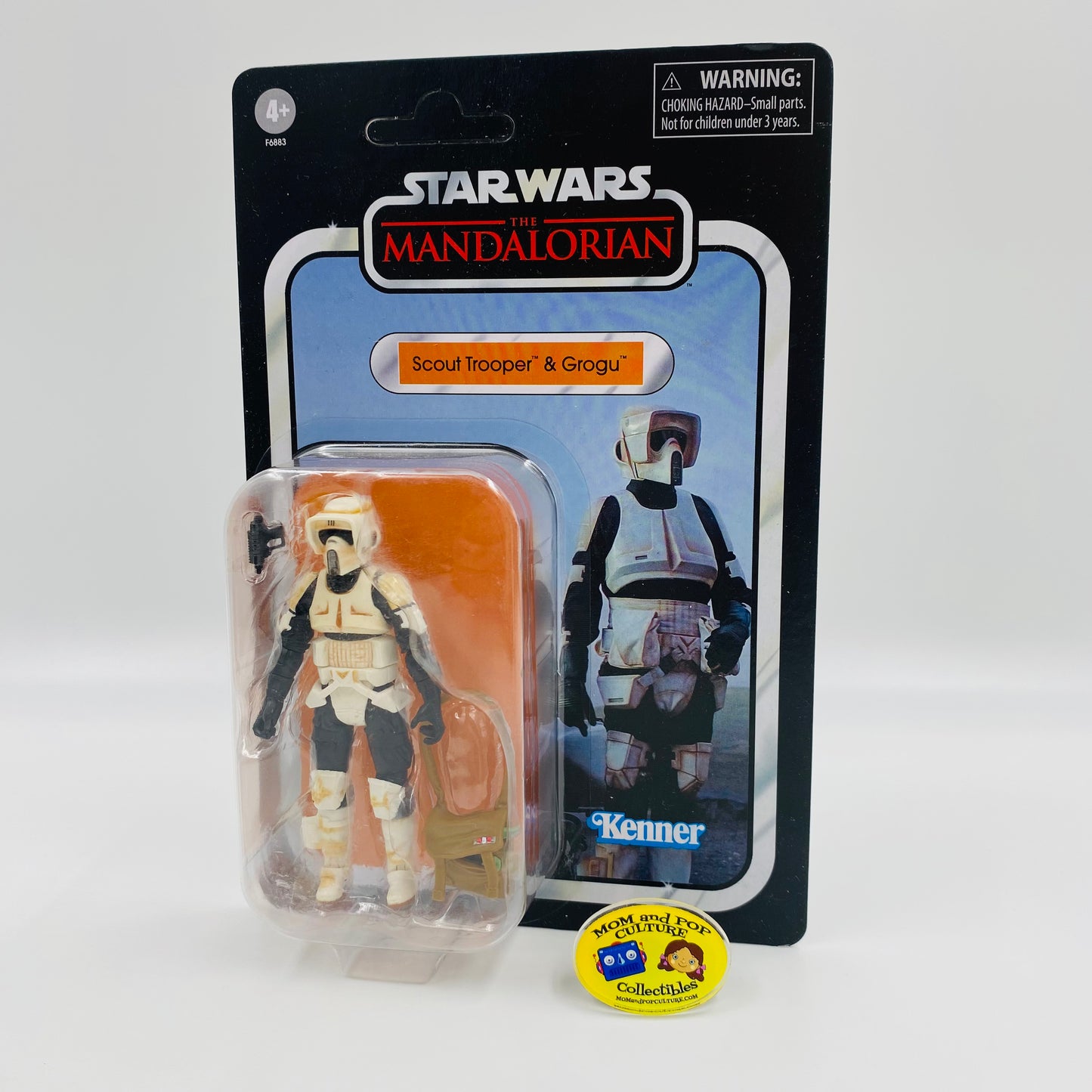 Star Wars The Vintage Collection Scout Trooper & Grogu carded 3.75” action figures (2023) Kenner (Hasbro)