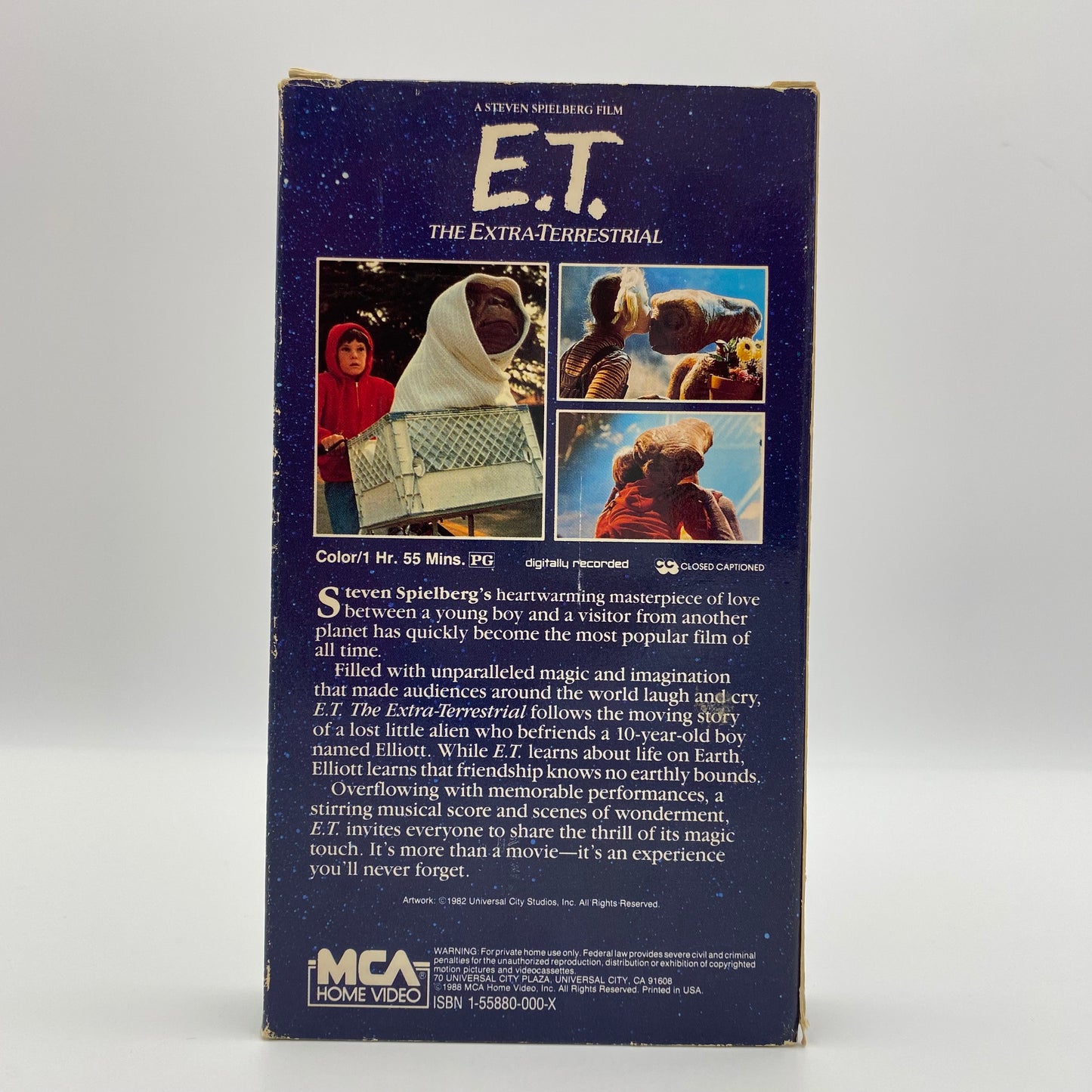 E.T. The Extra Terrestrial VHS tape (1988) MCA Home Video