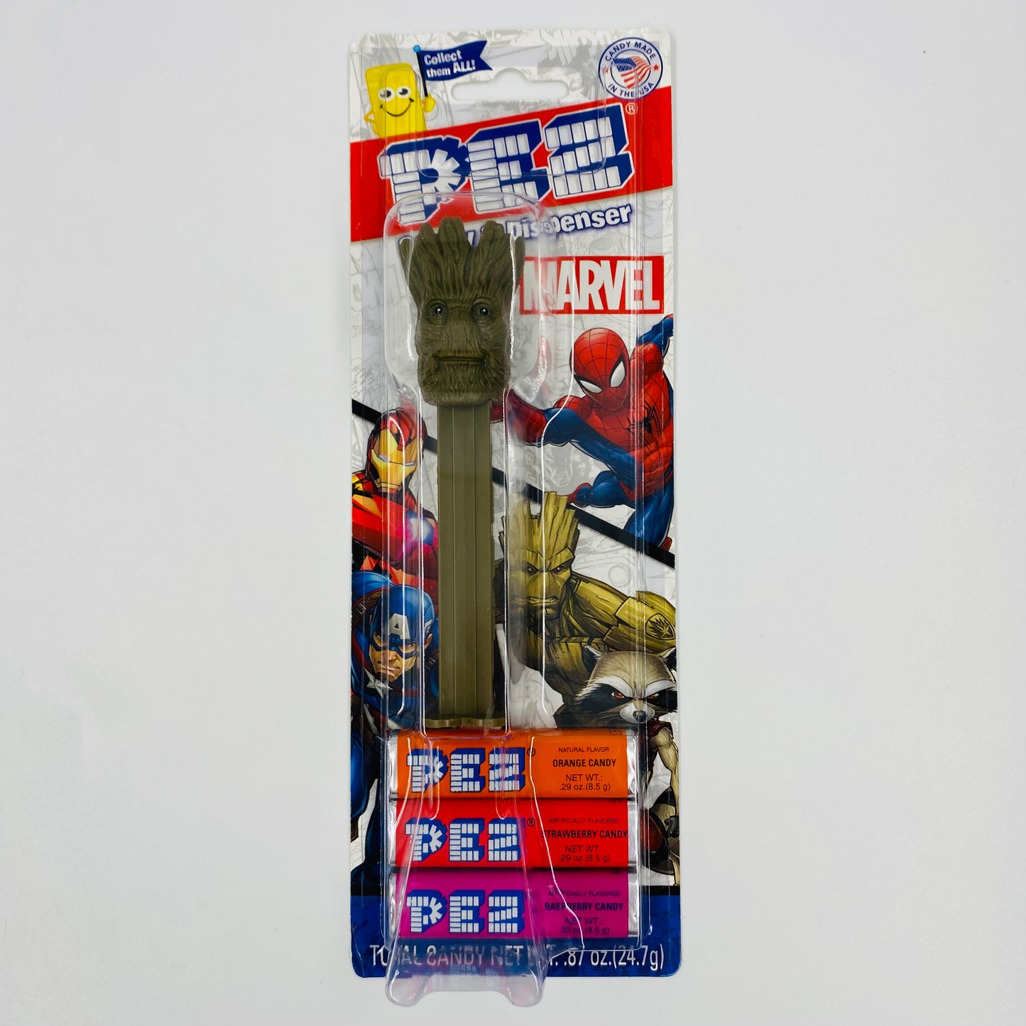 Marvel Groot PEZ dispenser (2017) carded 7.5 Hungary