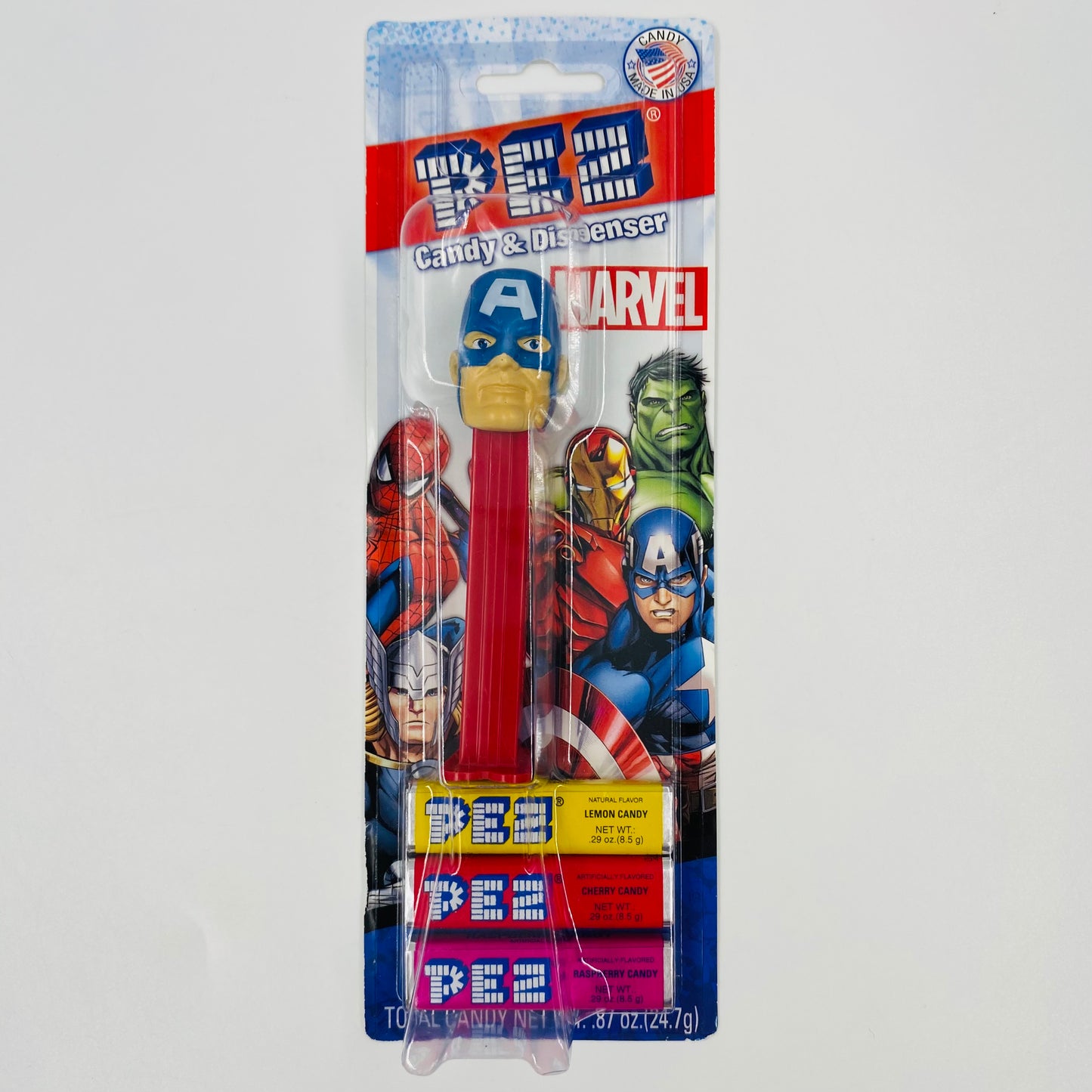 Marvel Captain America PEZ dispenser (2015) carded 5.9 China