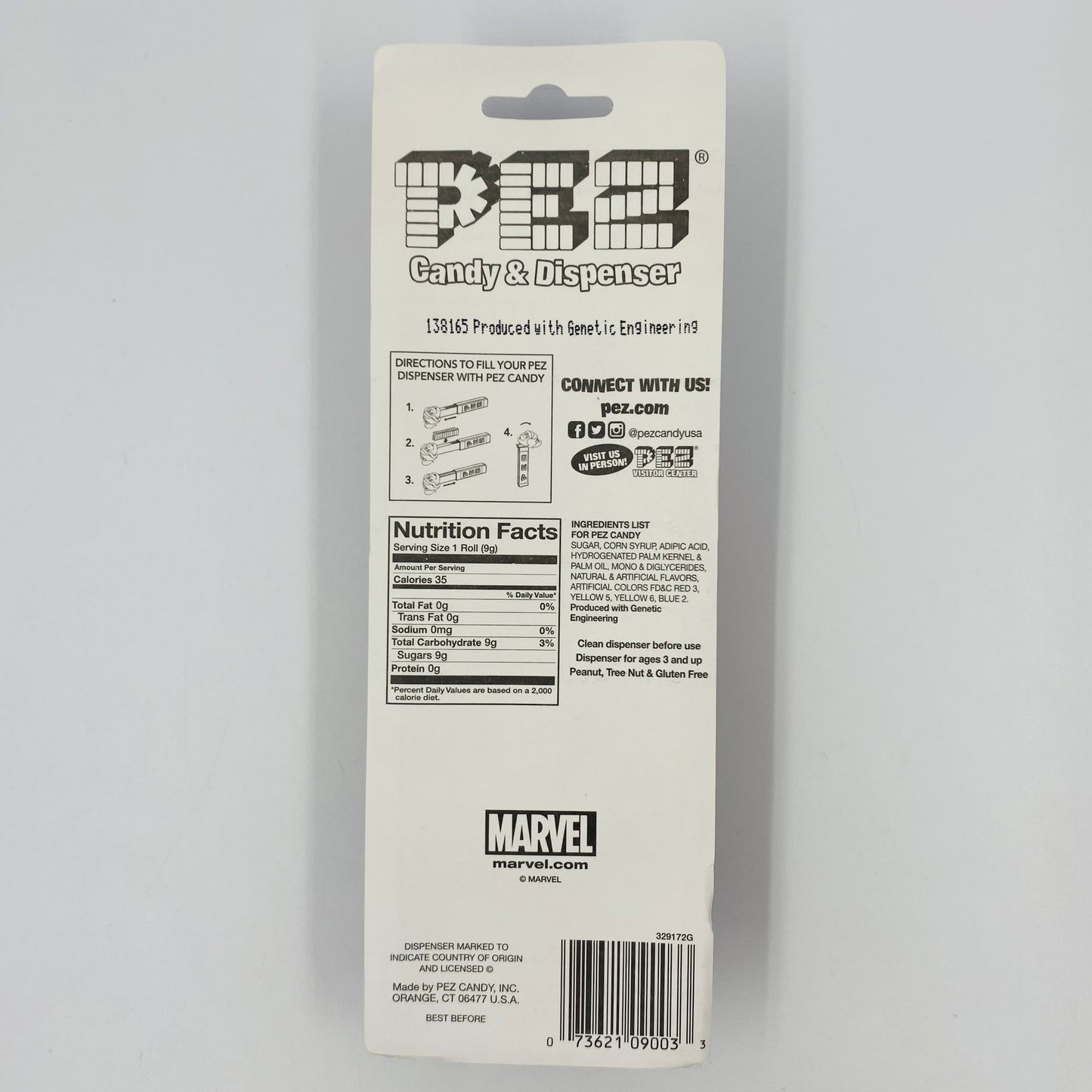 Marvel Captain America PEZ dispenser (2015) carded 5.9 China