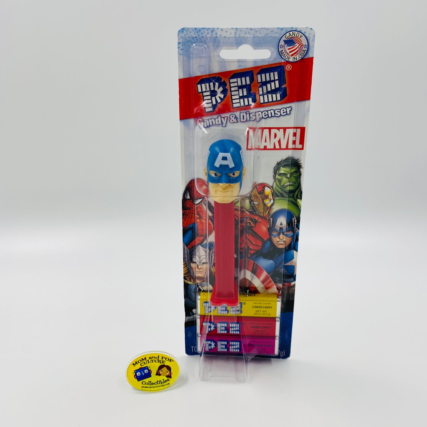 Marvel Captain America PEZ dispenser (2015) carded 5.9 China