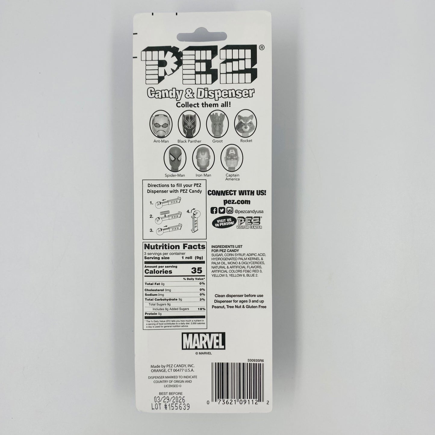 Marvel Venom PEZ dispenser (2020) carded 7.5 China
