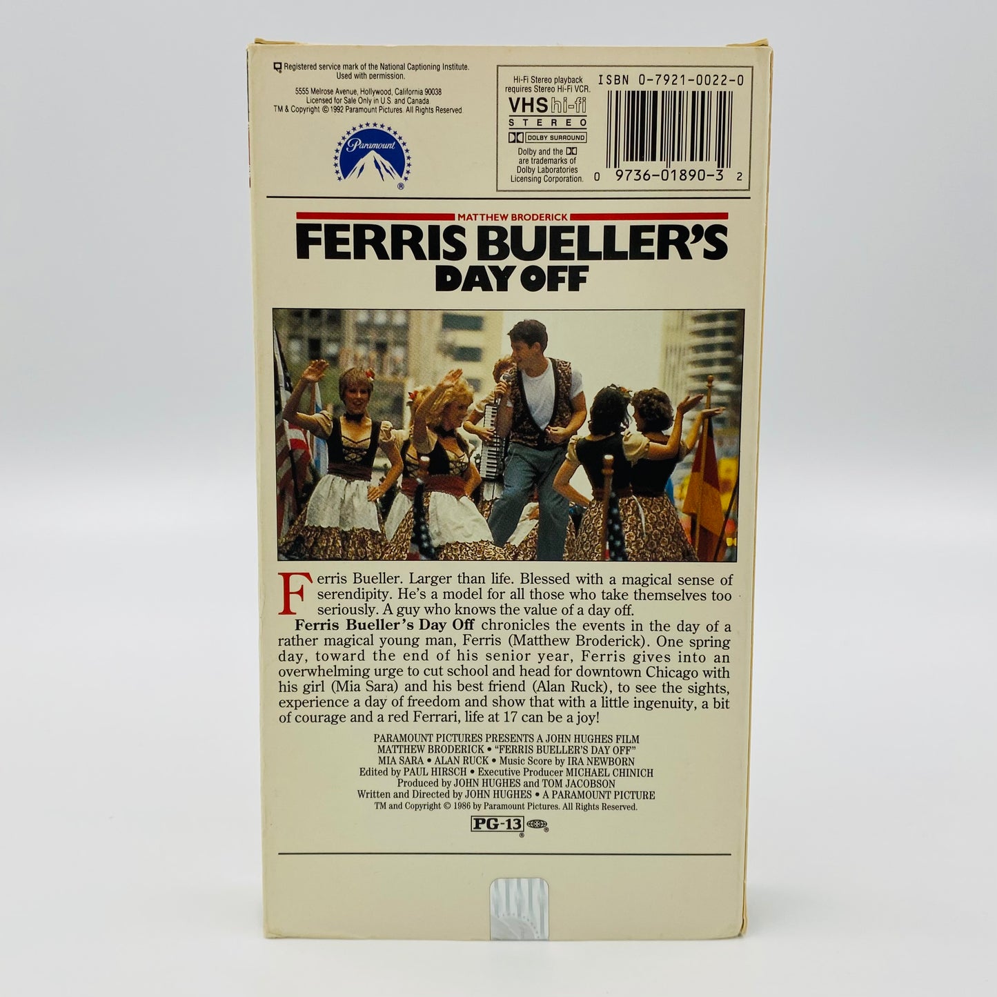 Ferris Bueller’s Day Off VHS tape (1996) Paramount
