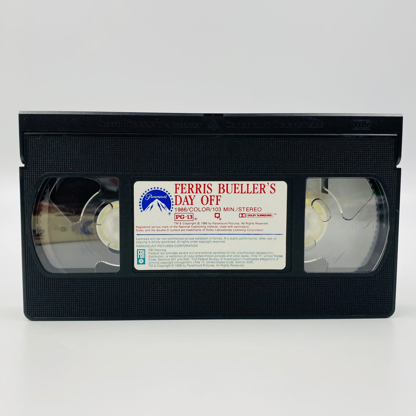 Ferris Bueller’s Day Off VHS tape (1996) Paramount