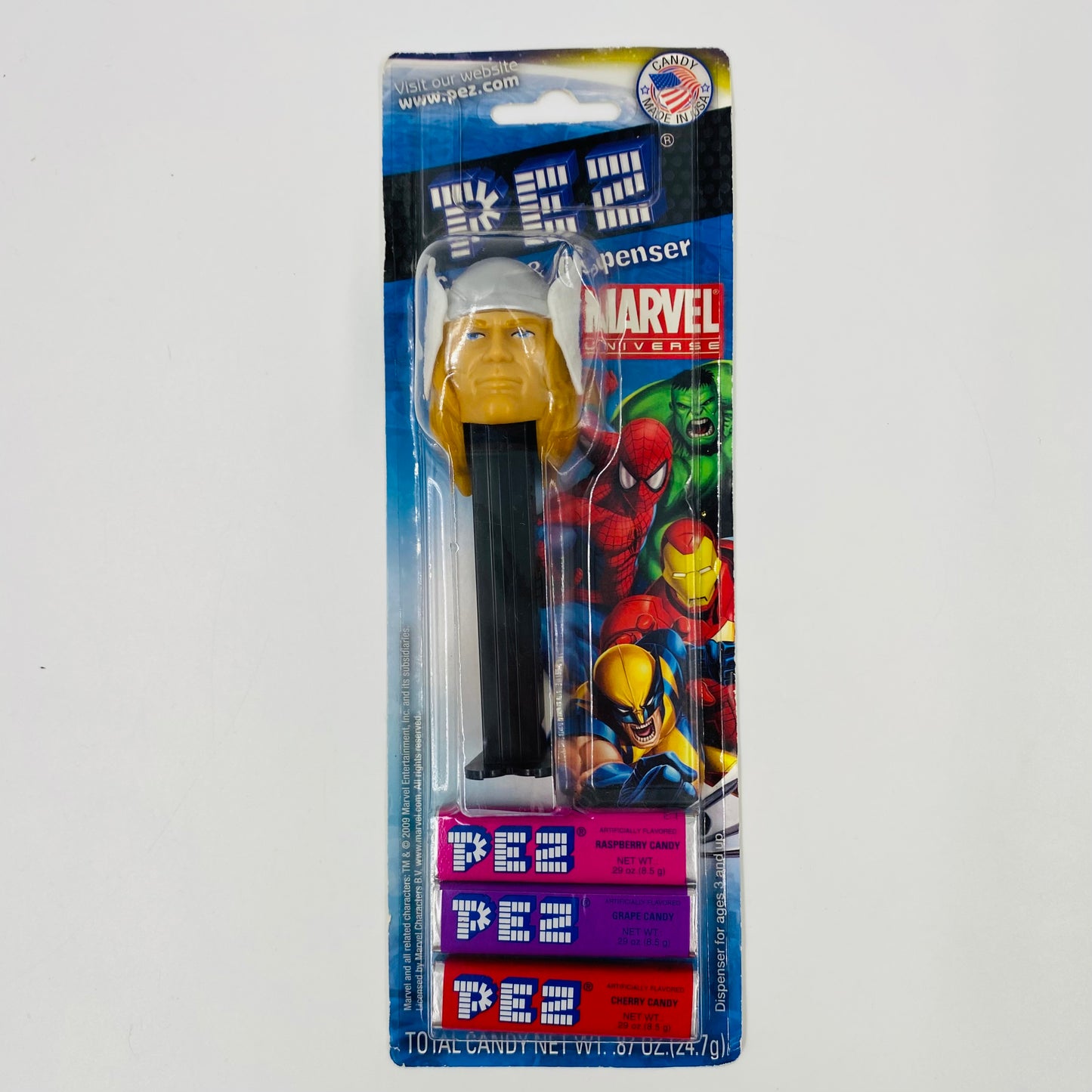 Marvel Thor PEZ dispenser (2011) carded 5.9 China