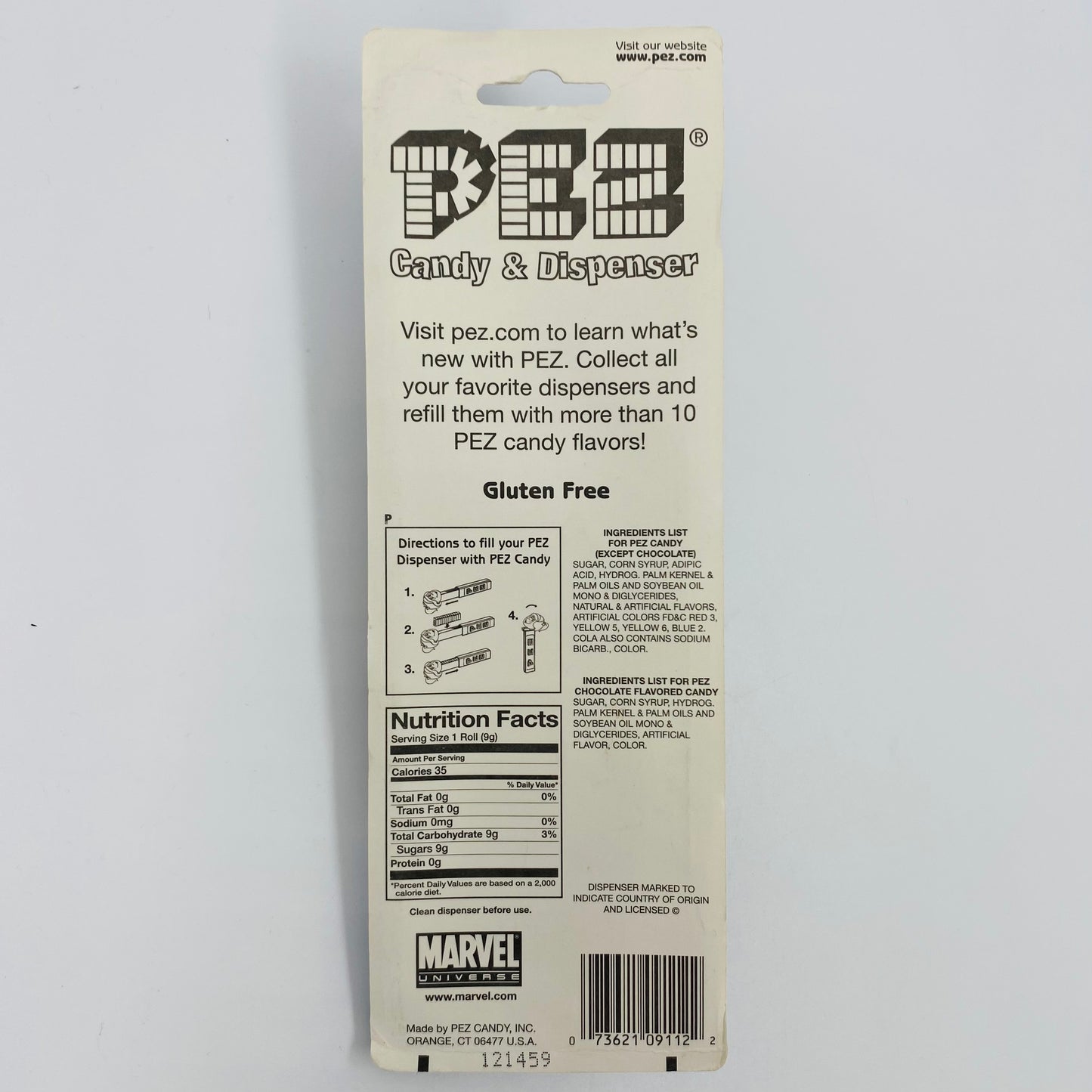 Marvel Thor PEZ dispenser (2011) carded 5.9 China