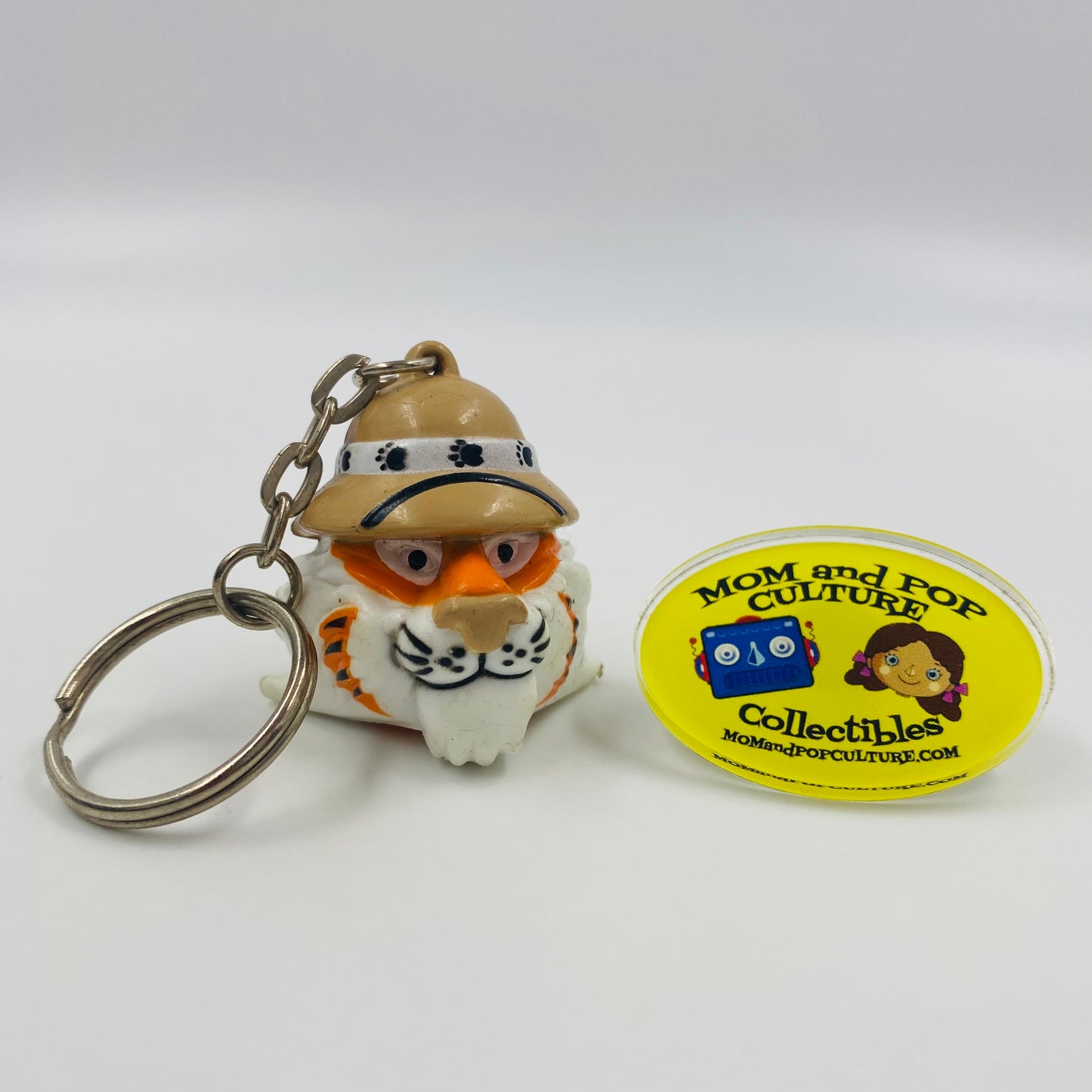 Exxon safari tiger 1.5” keychain (1997) Exxon