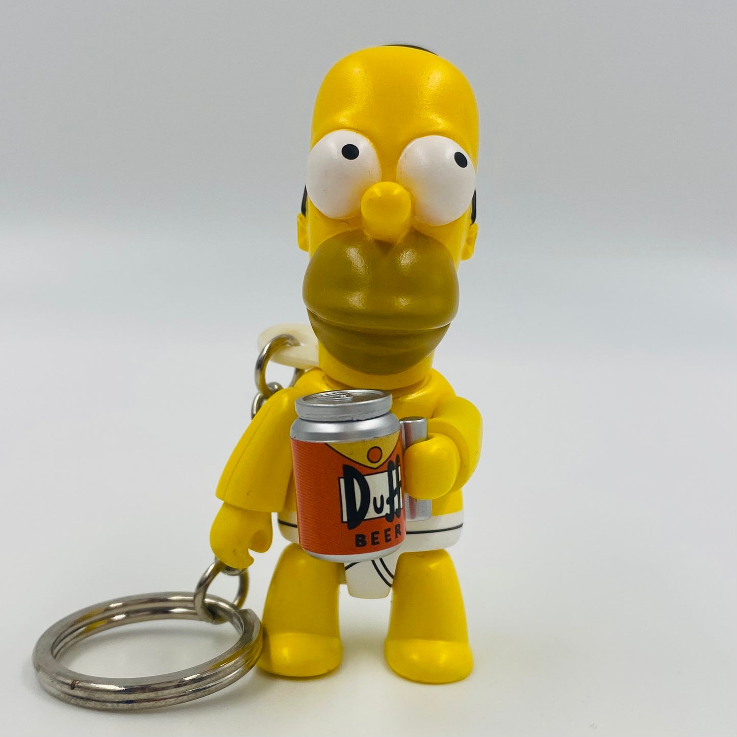 Simpsons Qee Keychain Collection Mania Series Homer 3” mini figure keychain (2008) Toy2R