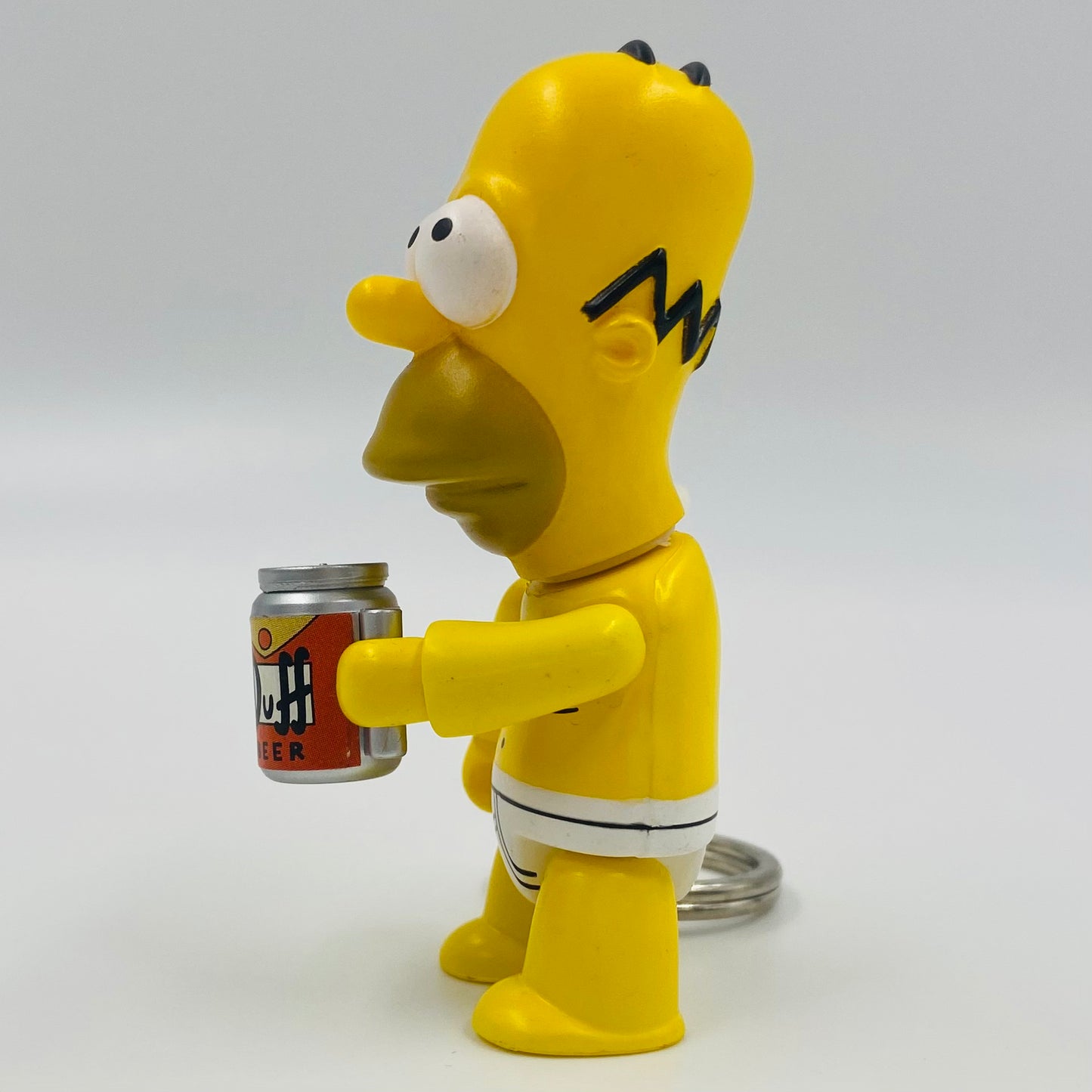 Simpsons Qee Keychain Collection Mania Series Homer 3” mini figure keychain (2008) Toy2R