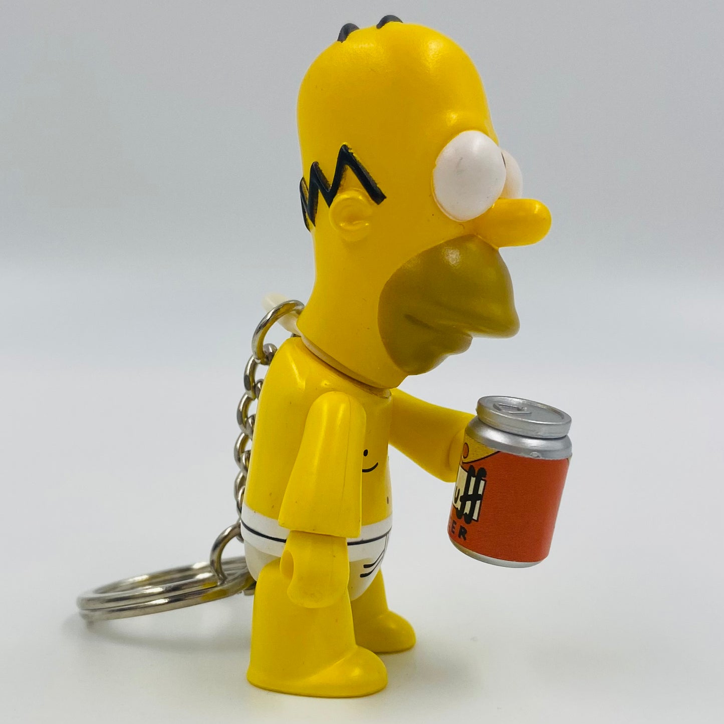 Simpsons Qee Keychain Collection Mania Series Homer 3” mini figure keychain (2008) Toy2R