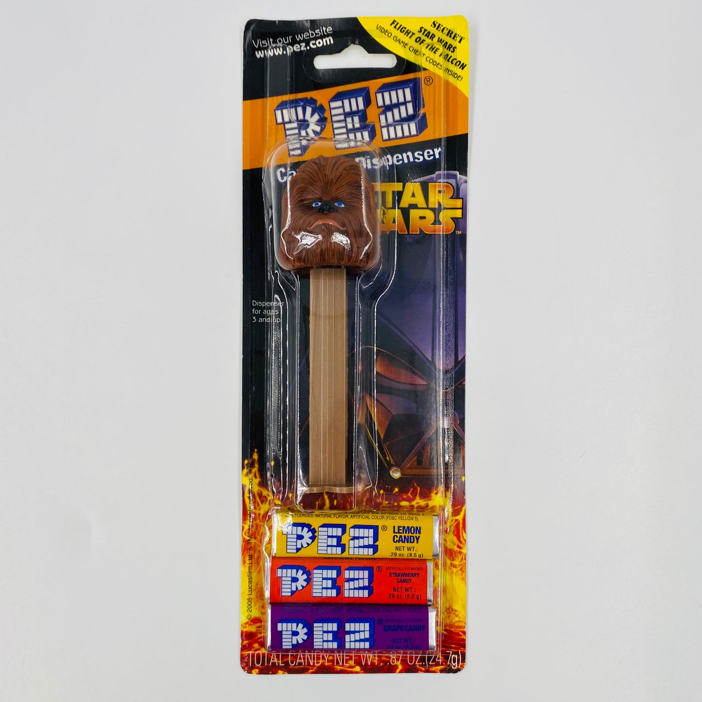 Star Wars Chewbacca PEZ dispenser (2005) carded 5.9 China