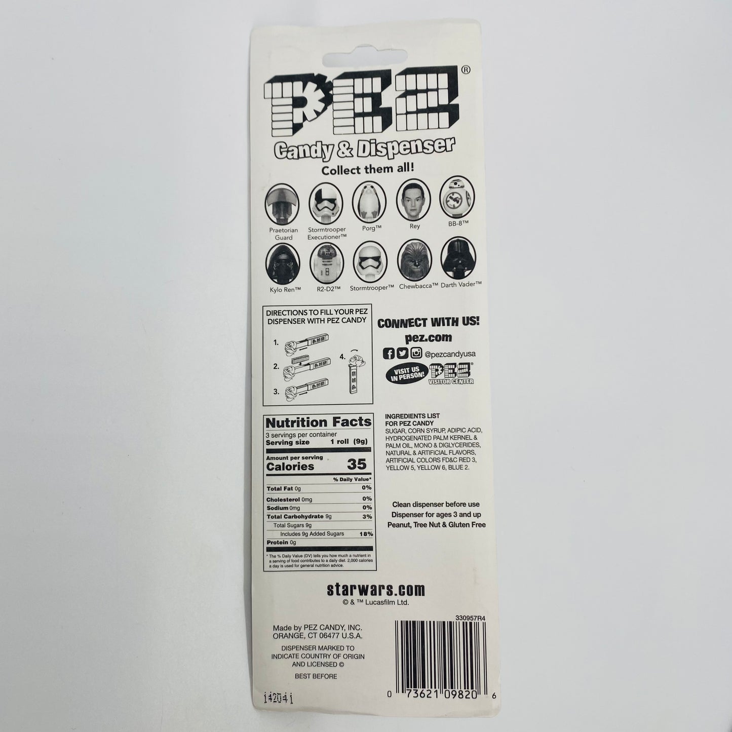 Star Wars First Order Stormtrooper Executioner PEZ dispenser (2017) carded 7.5 China