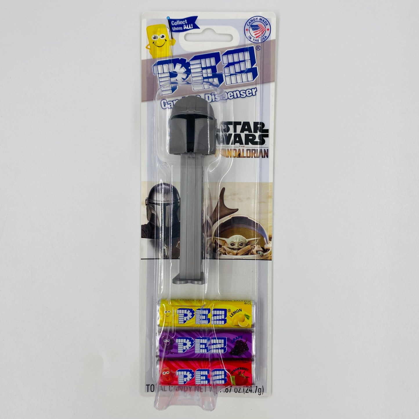 Star Wars The Mandalorian Din Djarin PEZ dispenser (2020) carded 7.5 China