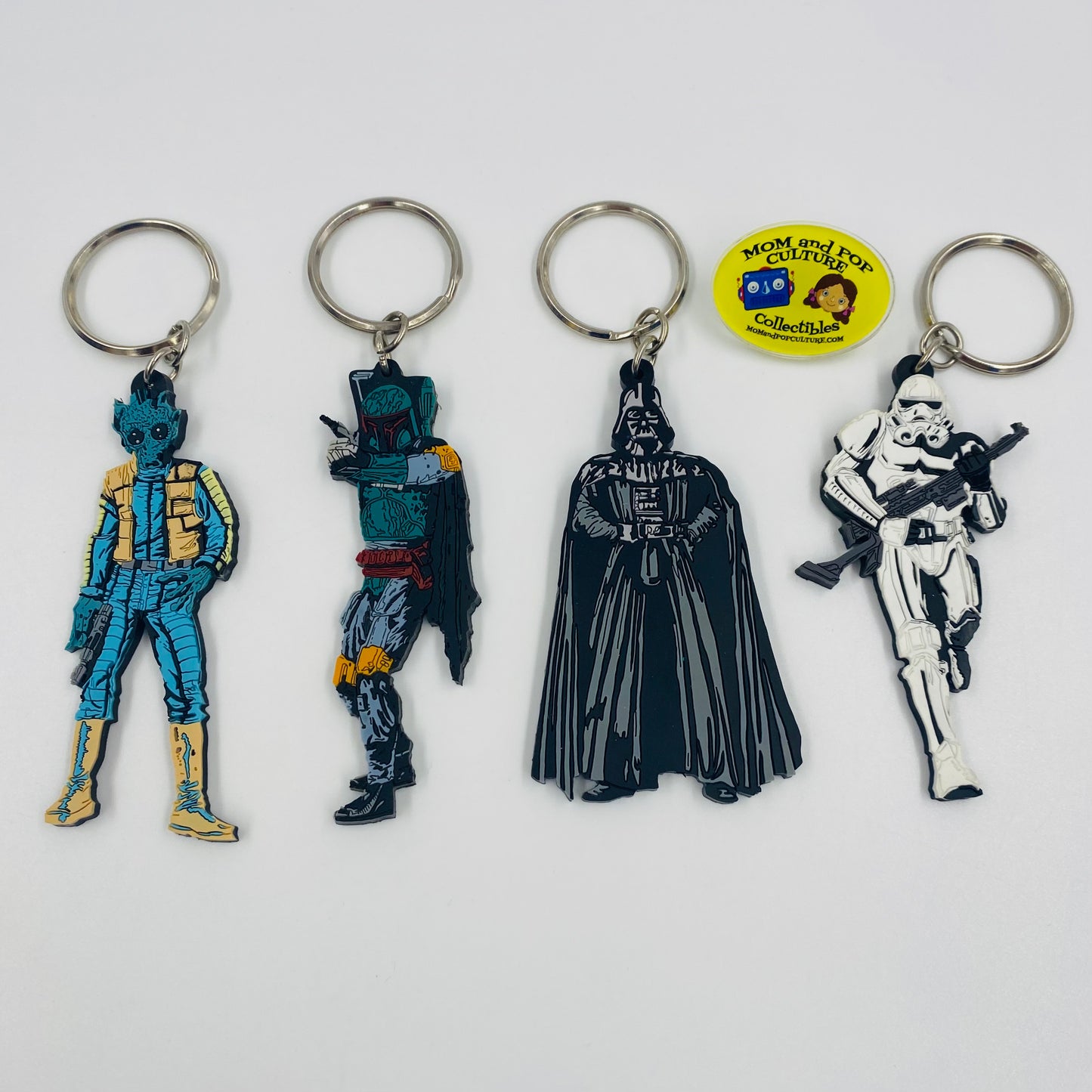 Star Wars keychain 4 piece 4" figurine set (1997) Applause