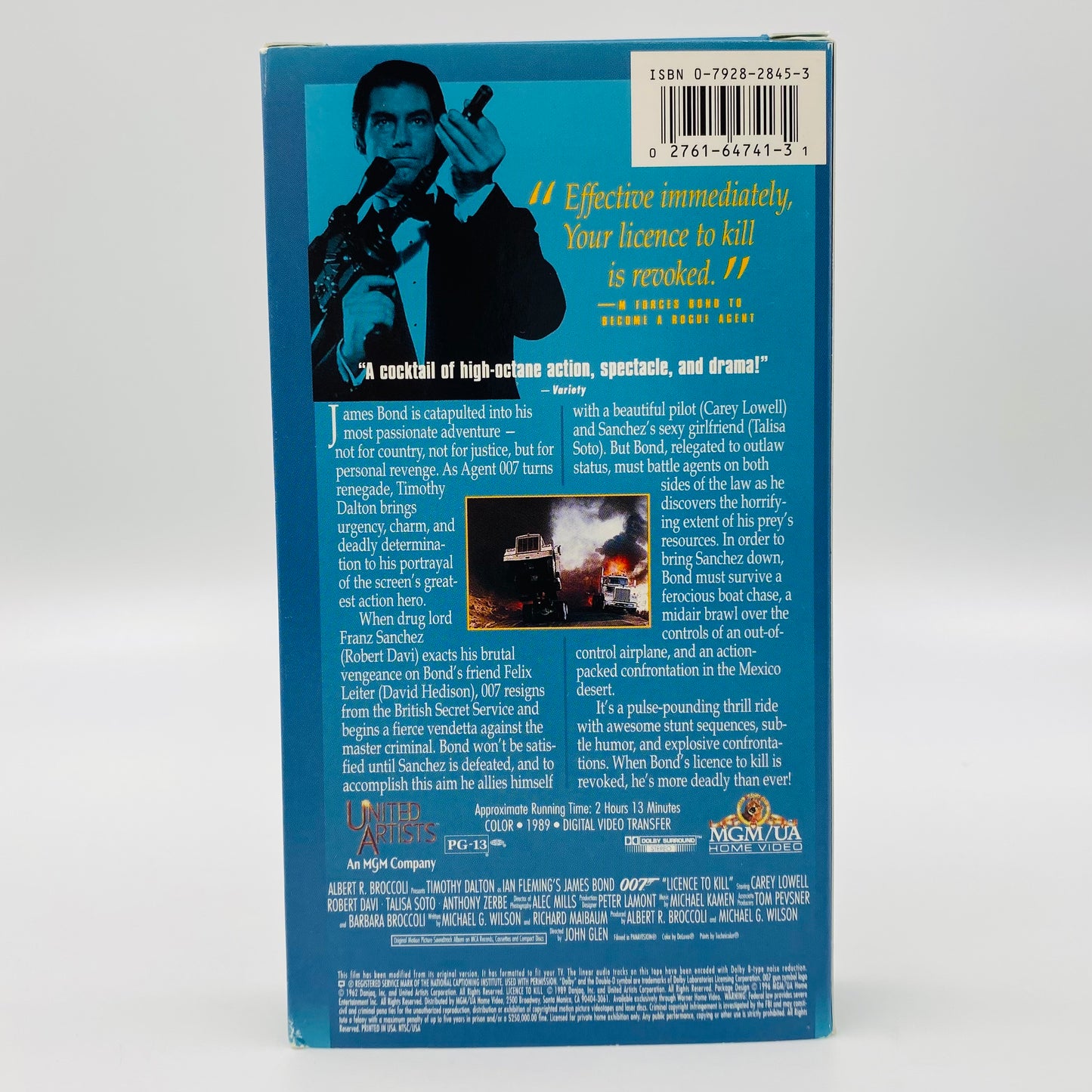 The James Bond 007 Collection Licence to Kill VHS tape (1996) MGM/UA Home Video