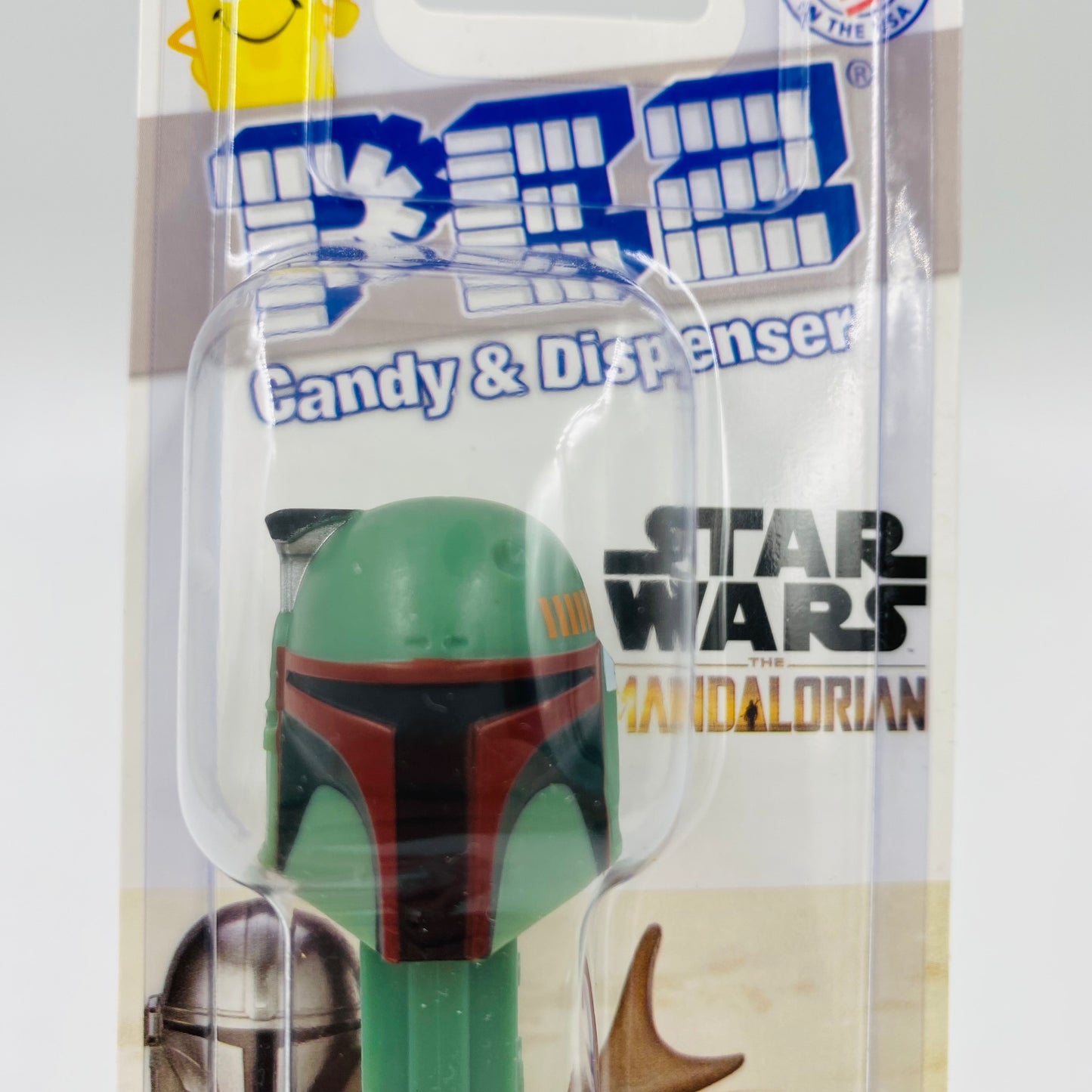 Star Wars The Mandalorian Boba Fett PEZ dispenser (2022) carded 7.5 China