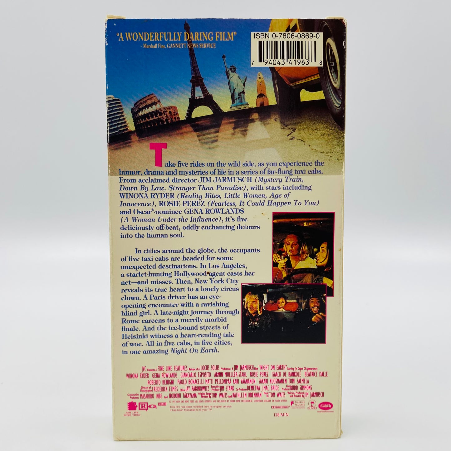 Night on Earth VHS tape (1992) New Line Home Video