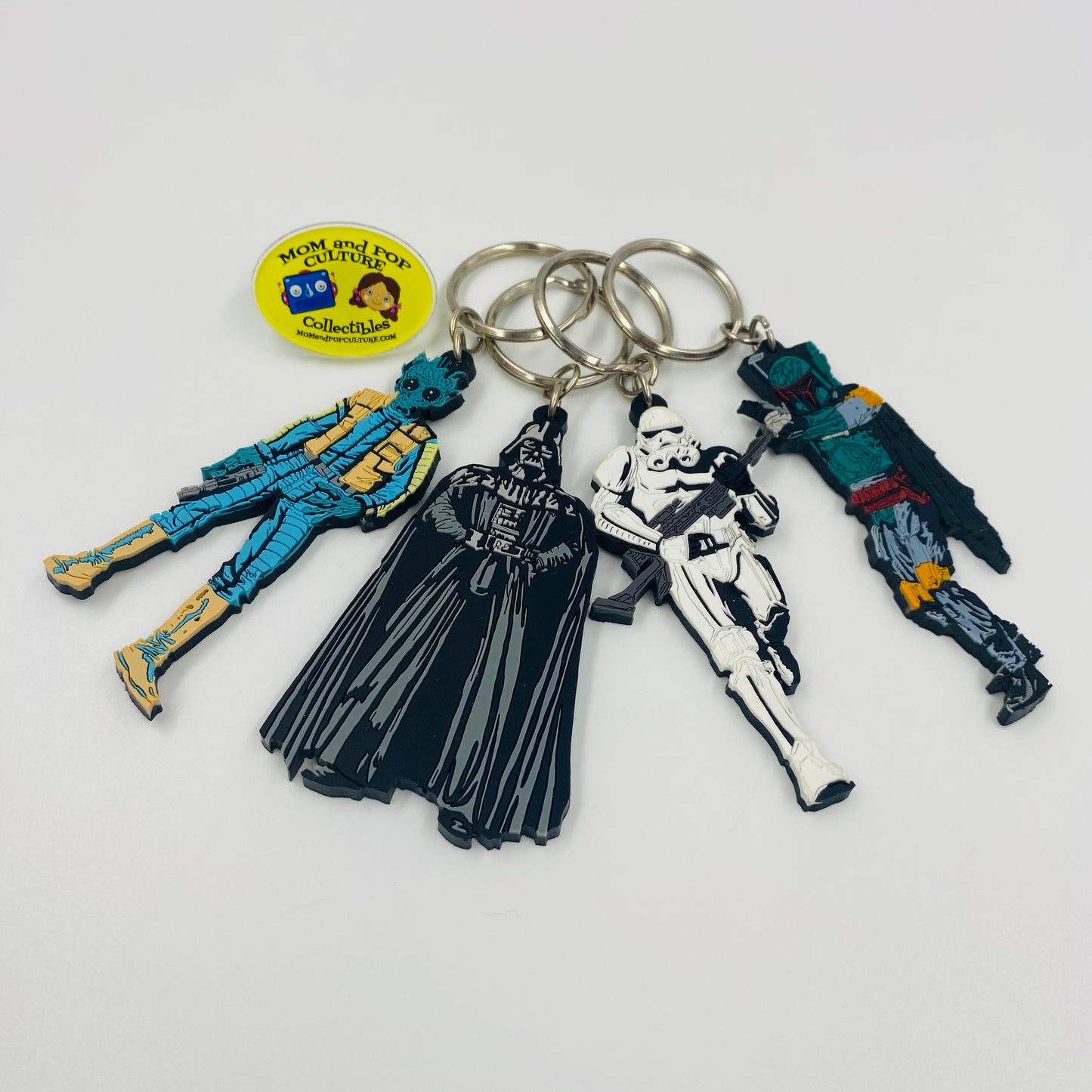 Star Wars keychain 4 piece 4" figurine set (1997) Applause